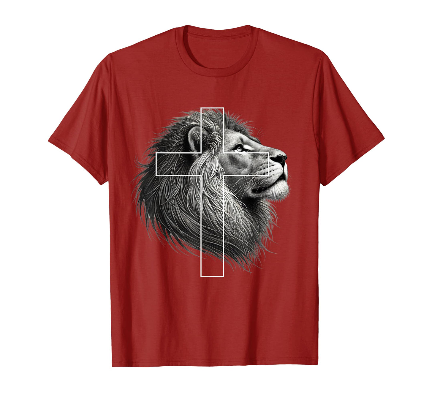 Lion of Judah Christian Cross T-Shirt
