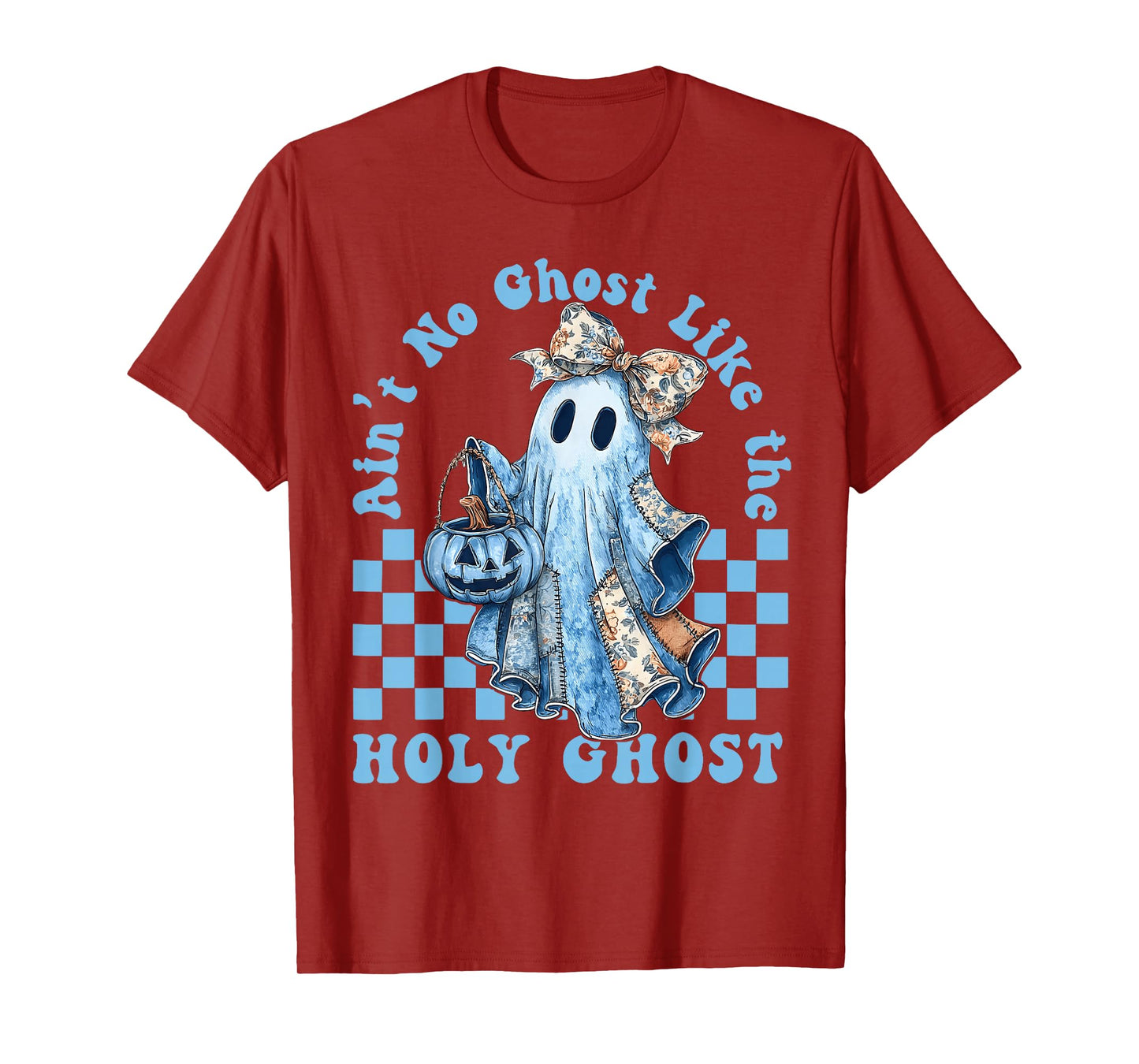 Ain’t No Ghost Like The Holy Ghost Funny Coquette Pumpkin T-Shirt