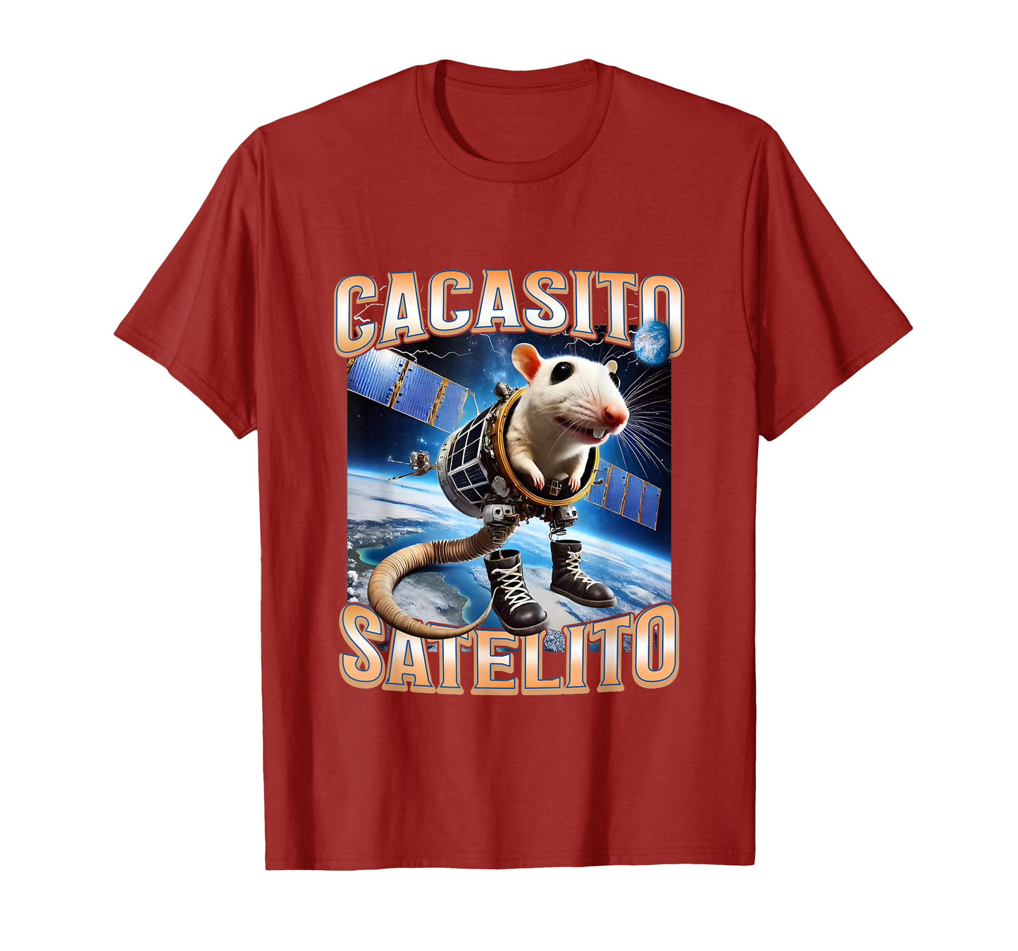 Funny Cacasito Satelito - Italian Brainrot Silly Rat Meme T-Shirt