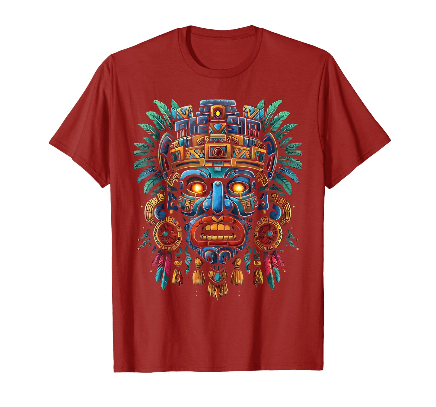 Aztec God Aztec Culture Mayan Indigenous Tlaloc Statue T-Shirt