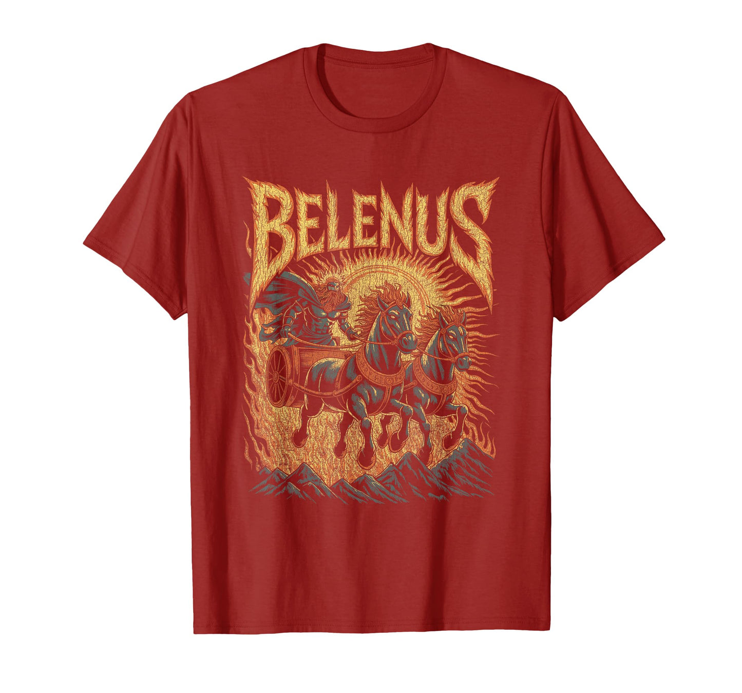 Belenus Celtic Sun God Solar Chariot Mythology T-Shirt