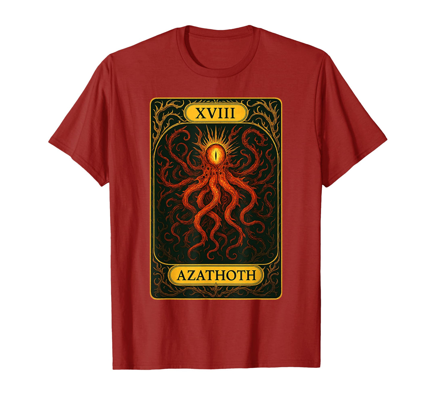 Azathoth Cthulhu Mythos Lovecraftian Necronomicon Tarot T-Shirt
