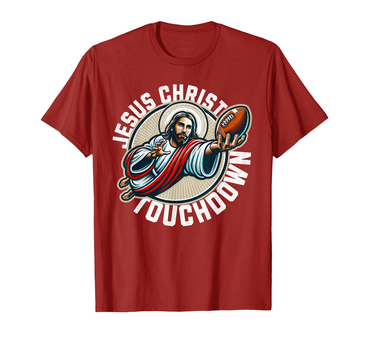 Funny football season touchdown jesus christ T-Shirt