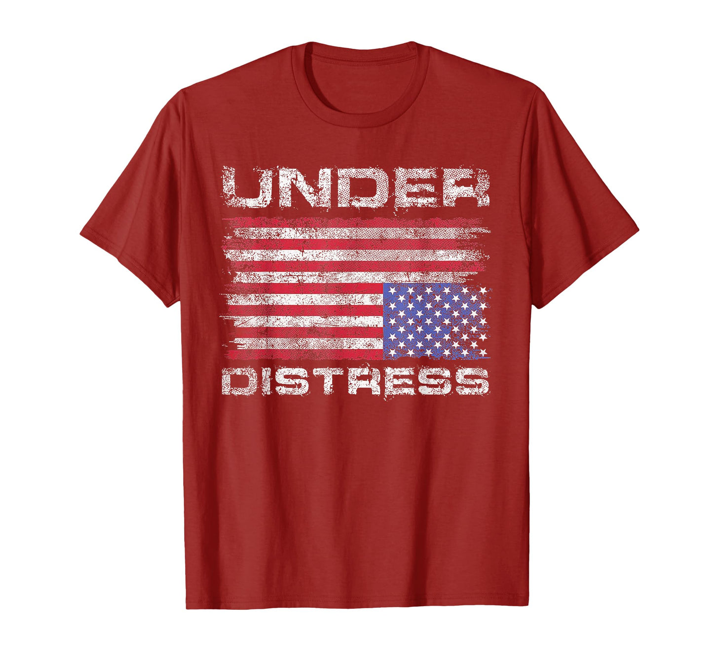Under Distress America Flag T-Shirt