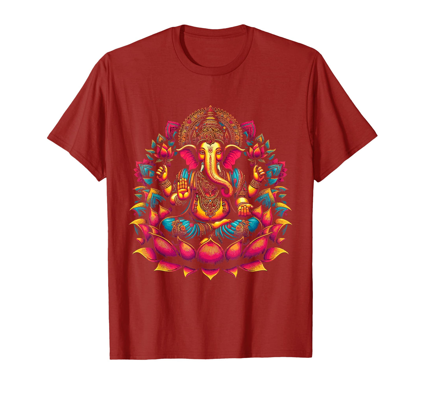 Ganesh Symbol Yoga Hindu Elephant God Ganesha Puja T-Shirt
