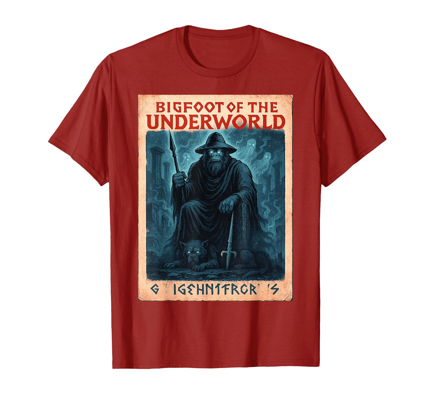 Sasquatch Hades Shirt | Underworld Cryptid God T-Shirt
