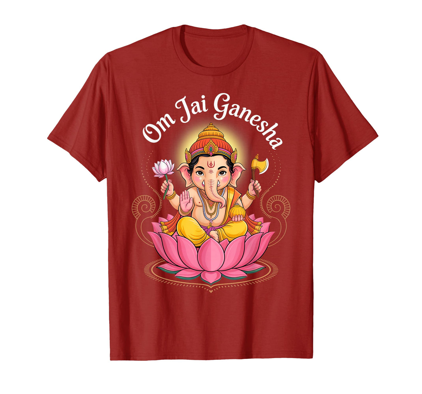 Hindu Ganesha Puja Elephant God India Meditation Yoga Murti T-Shirt
