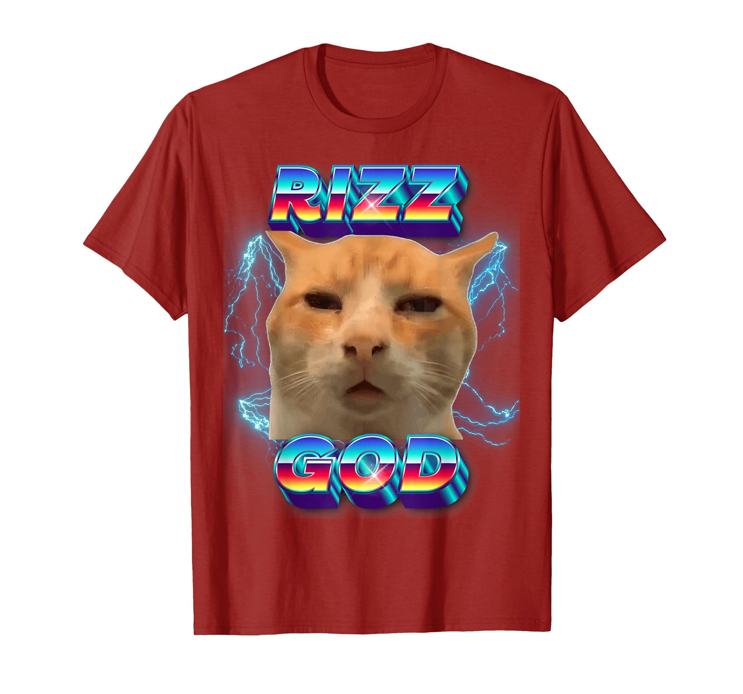 Rizz God Cat Meme Funny Memes Internet Memes Gen-Z Memes Kid T-Shirt