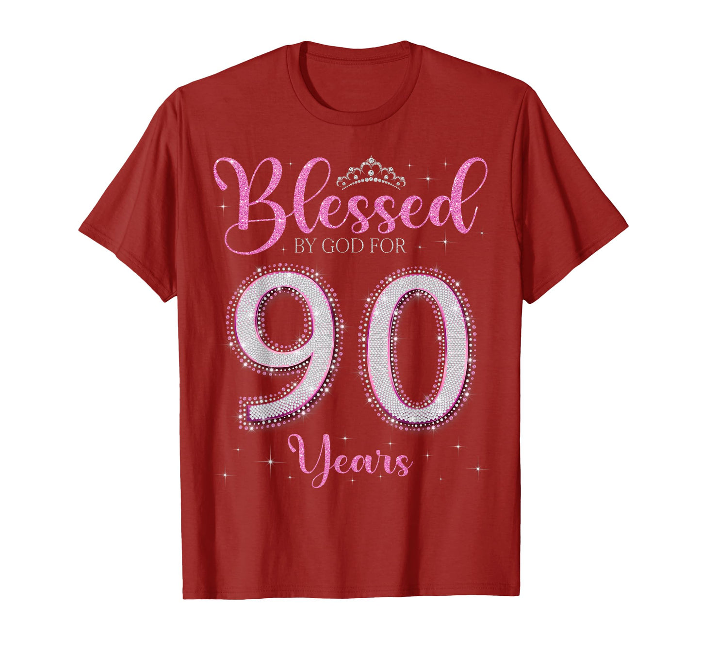 Blessed By God For 90 Years Old 90th Birthday 90th Bday T-Shirt