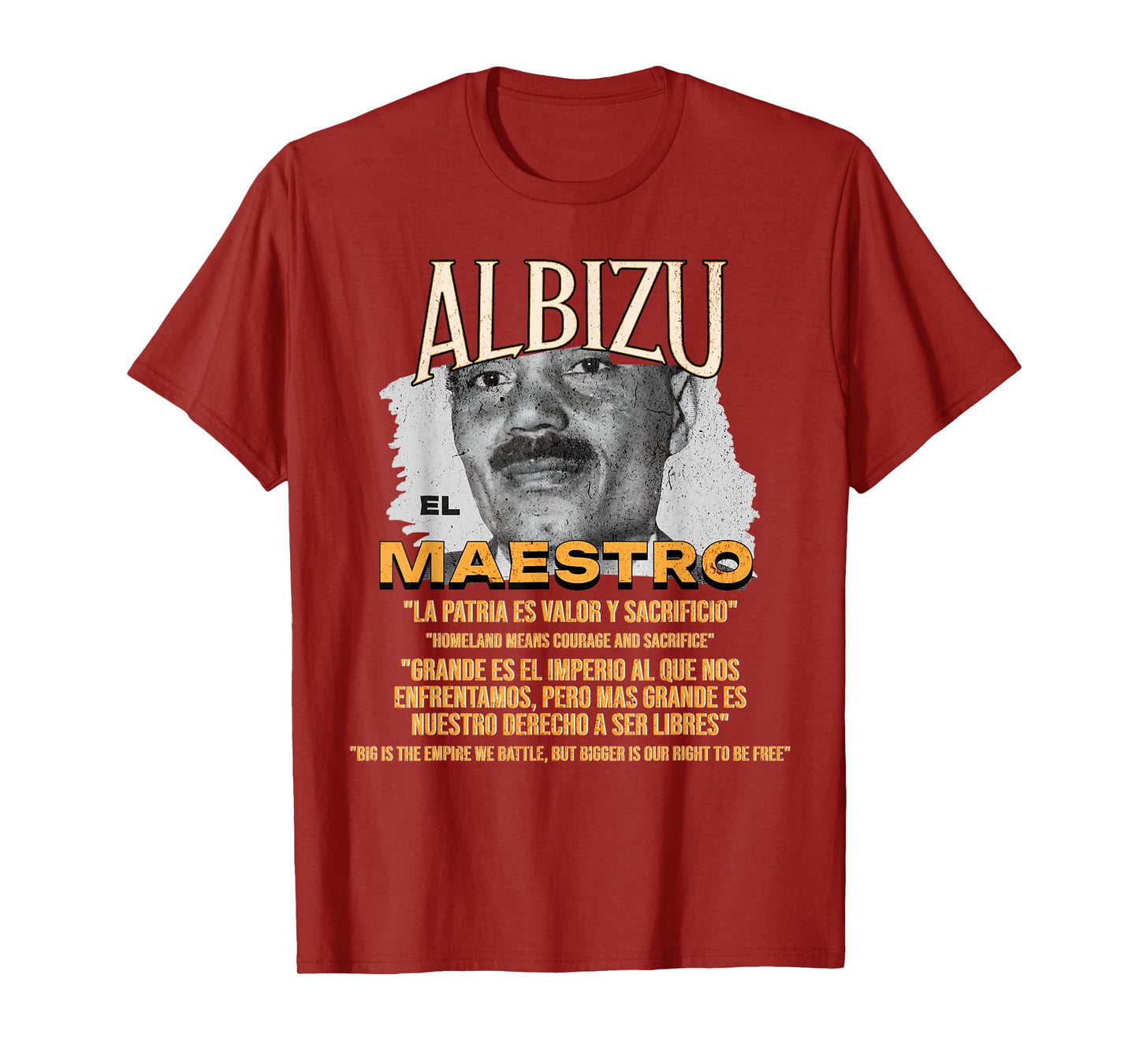 Pedro Albizu Campos El Maestro Puerto Rico Independence T-Shirt