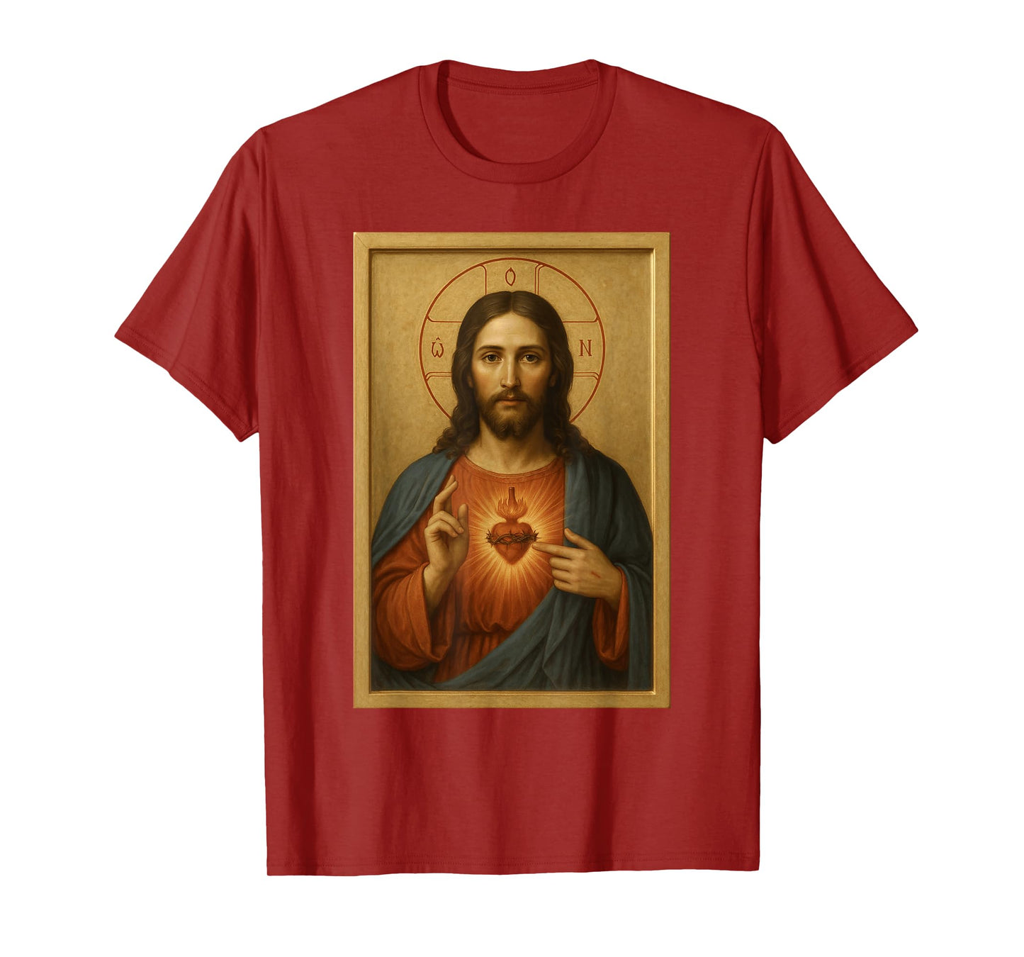 The Heart of Jesus Christ - Catholic Icon Sacred Heart T-Shirt
