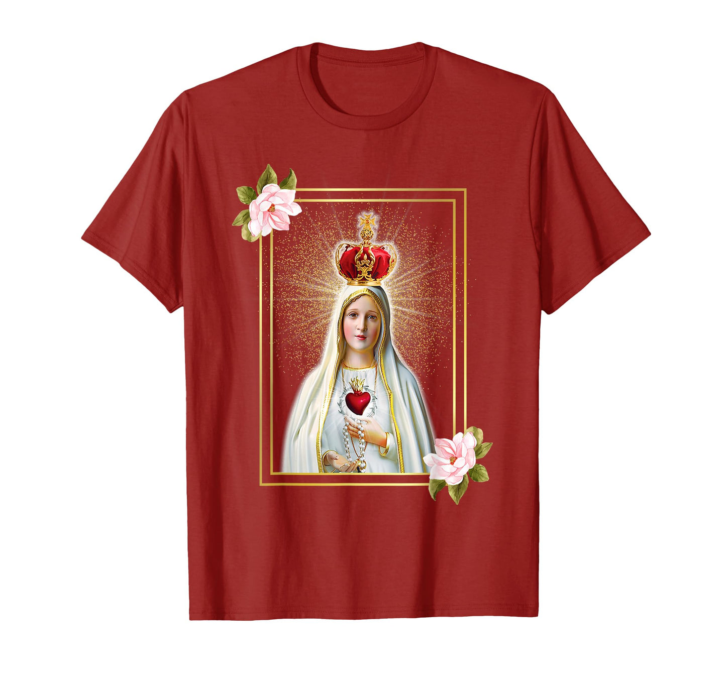 Our Lady of Fatima Immaculate Heart of Blessed Virgin Mary T-Shirt