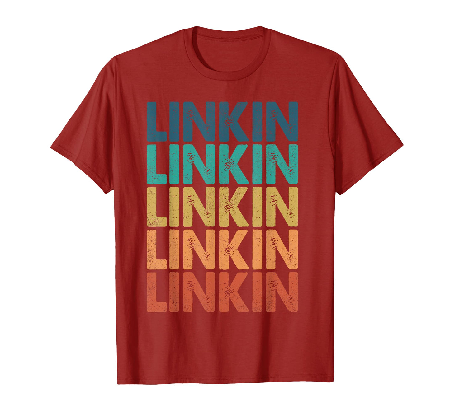 Vintage Linkin Personalized Name I Love Linkin Retro Meme T-Shirt