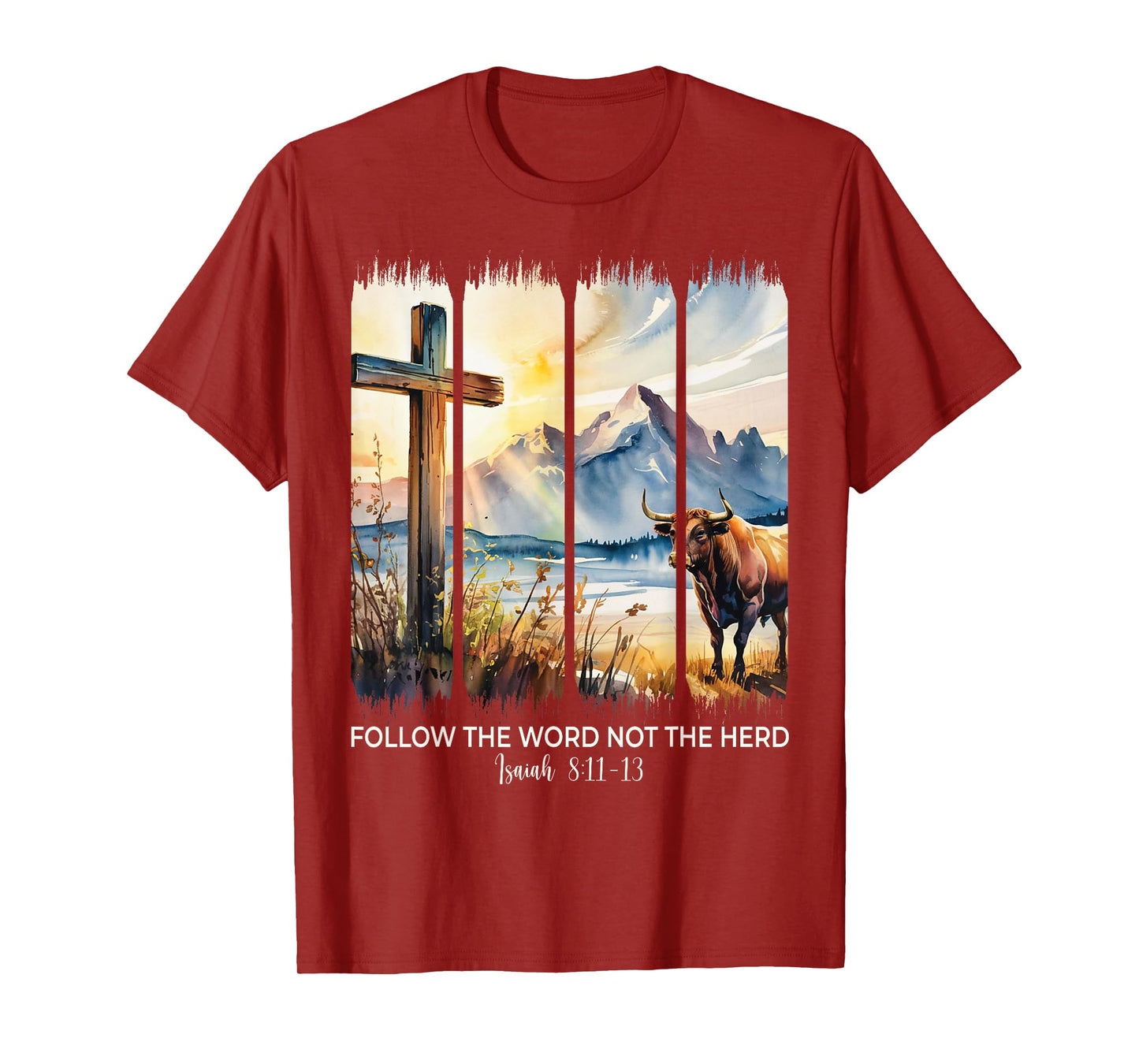 Follow The Word Not The Herd Christian Women Men Faith Bible T-Shirt