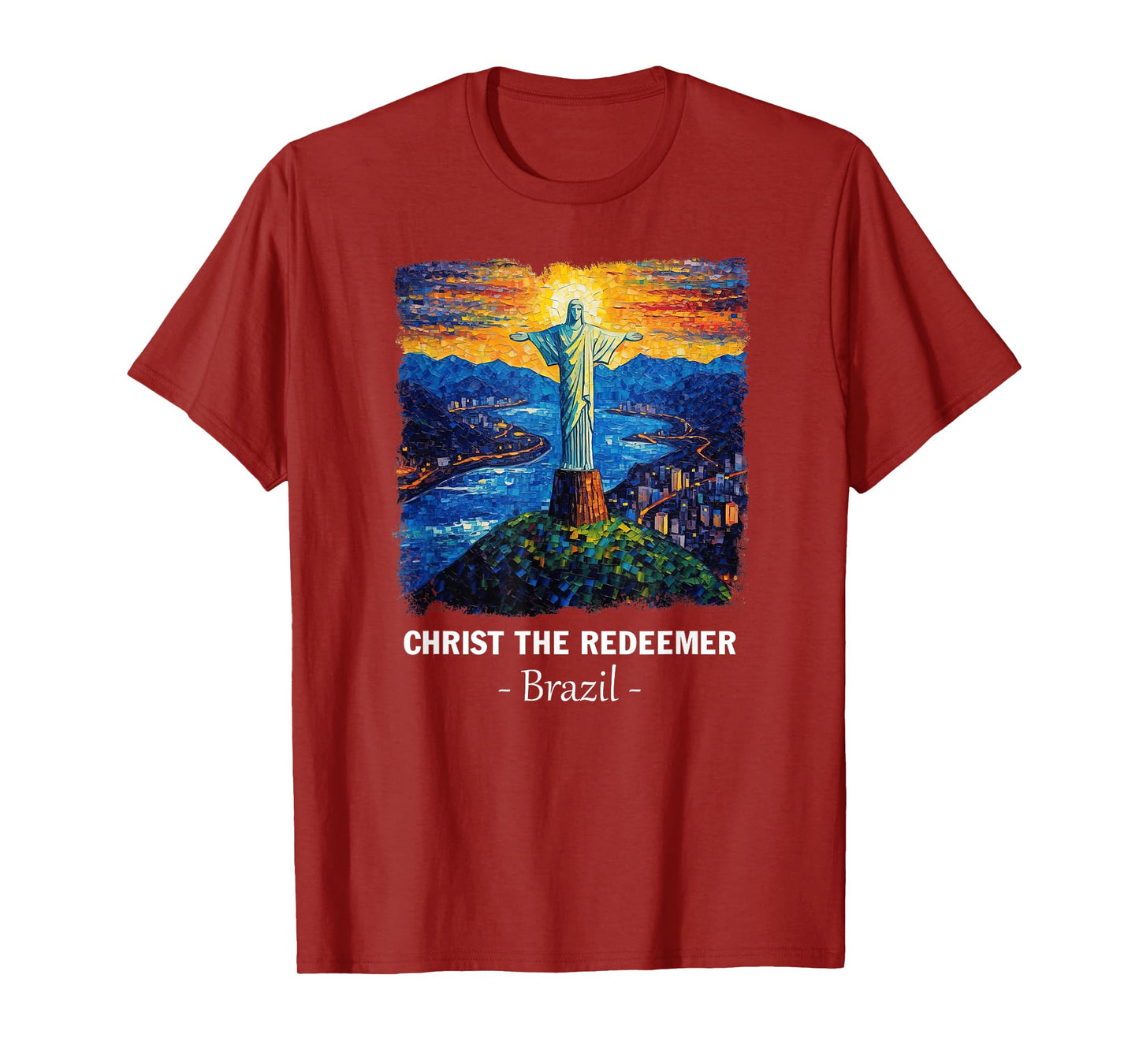 Beautiful Christ the Redeemer Brazil Ancient Wonder World T-Shirt