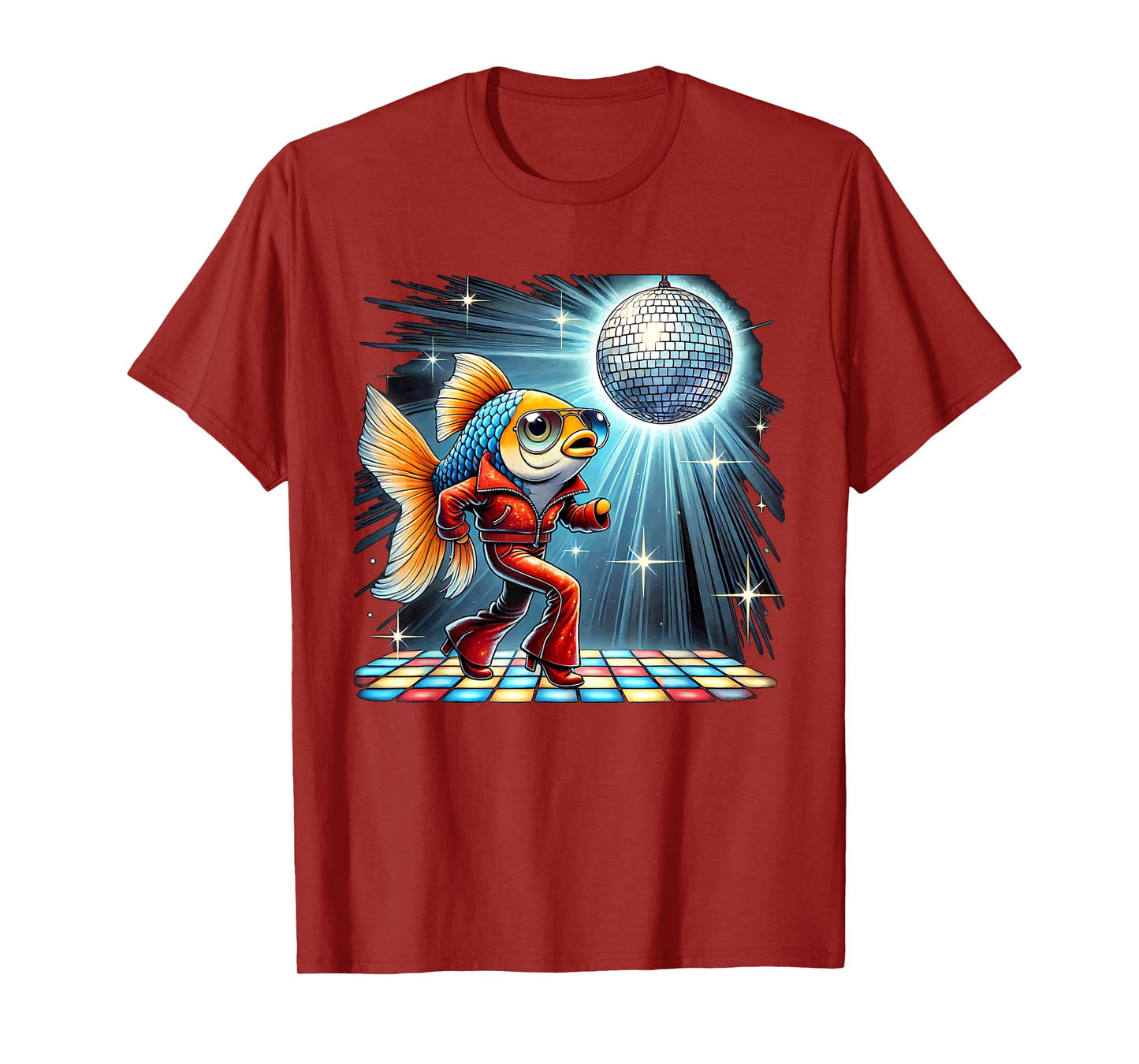 Aesthetic Fish Disco T-Shirt