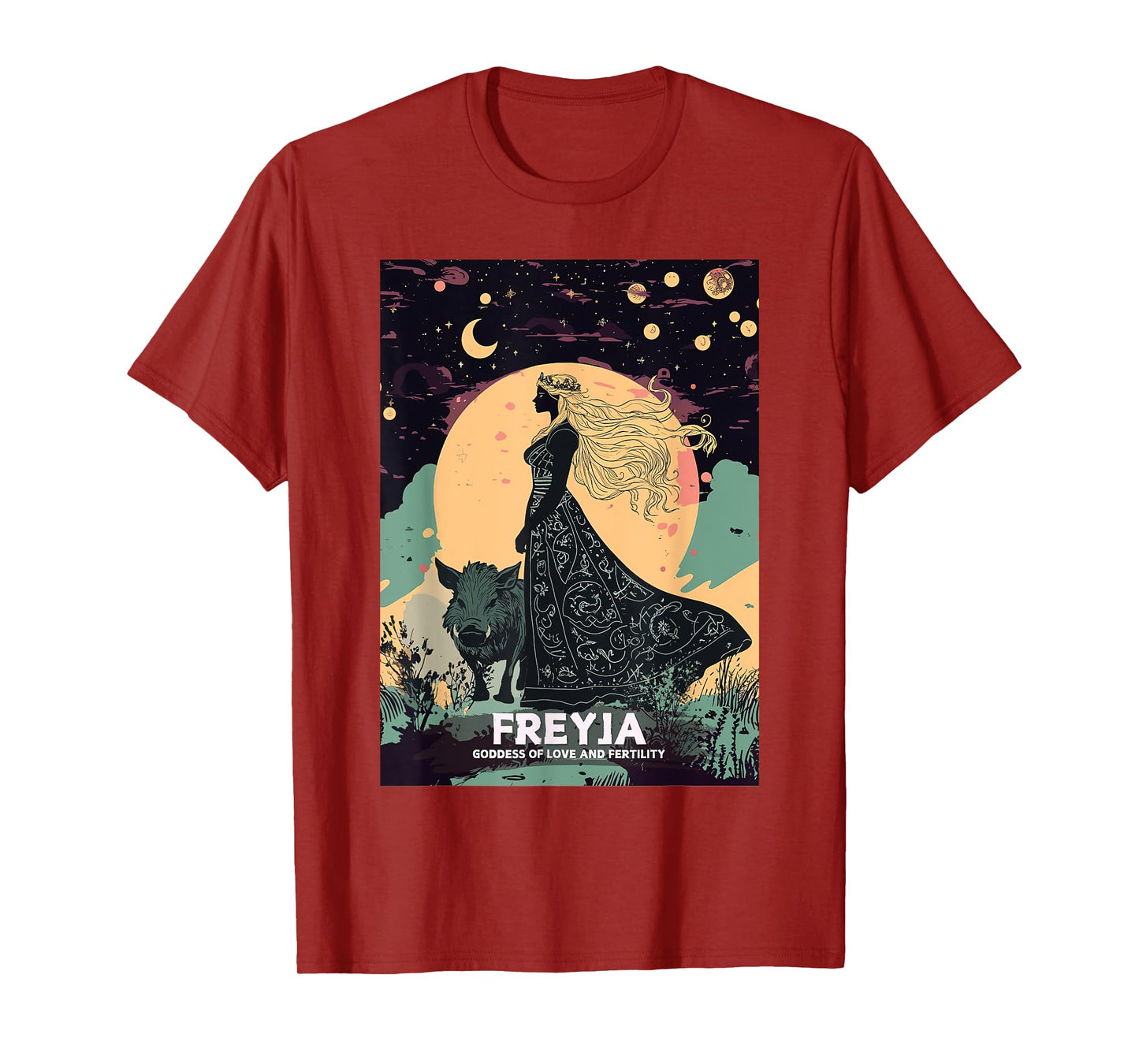 Freya Goddess Freyja Viking Norse Mythology Celtic Knot T-Shirt