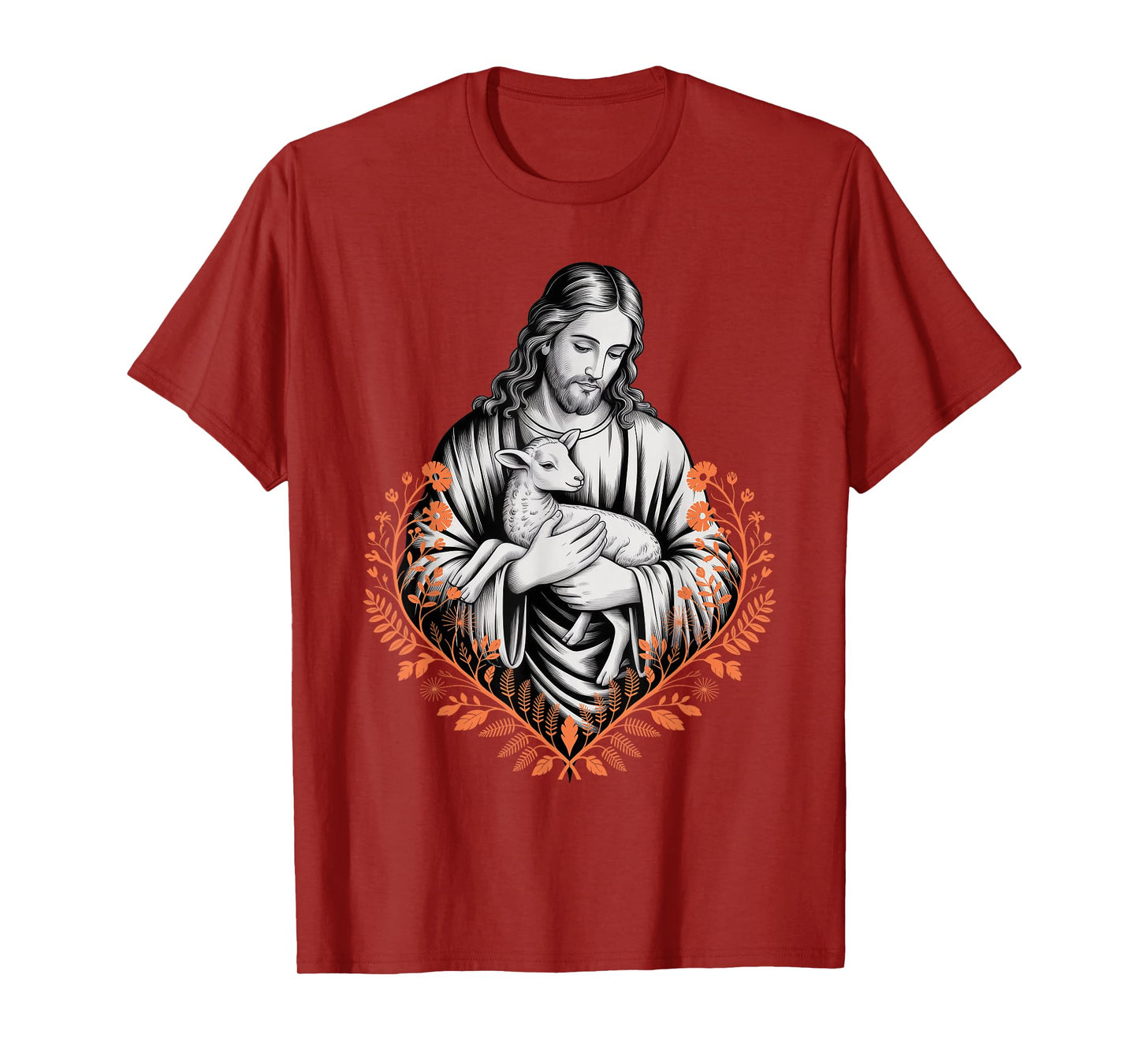 Jesus Holding Lamb God Shepard T-Shirt