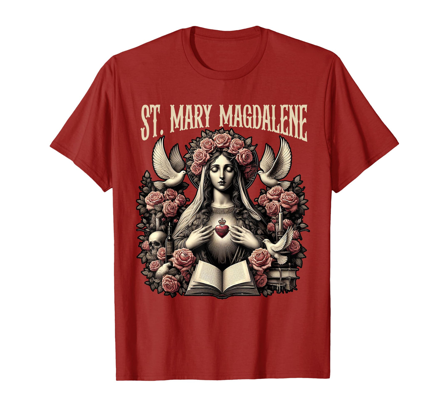 St. Mary Magdalene Catholic Mom Christian Jesus God Faith T-Shirt