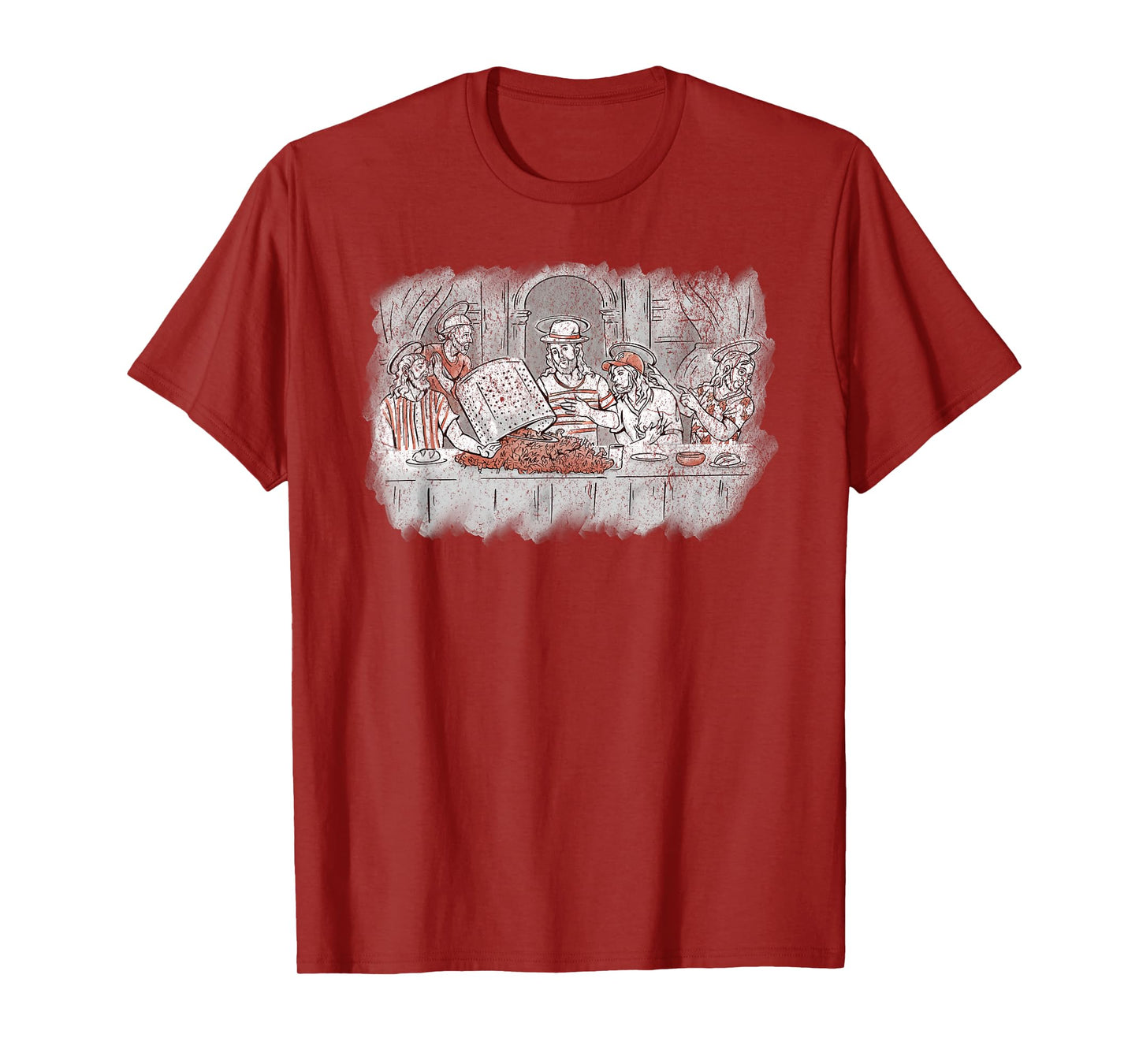 Last Supper Crab Boil Crawfish Funny Jesus Christian God T-Shirt