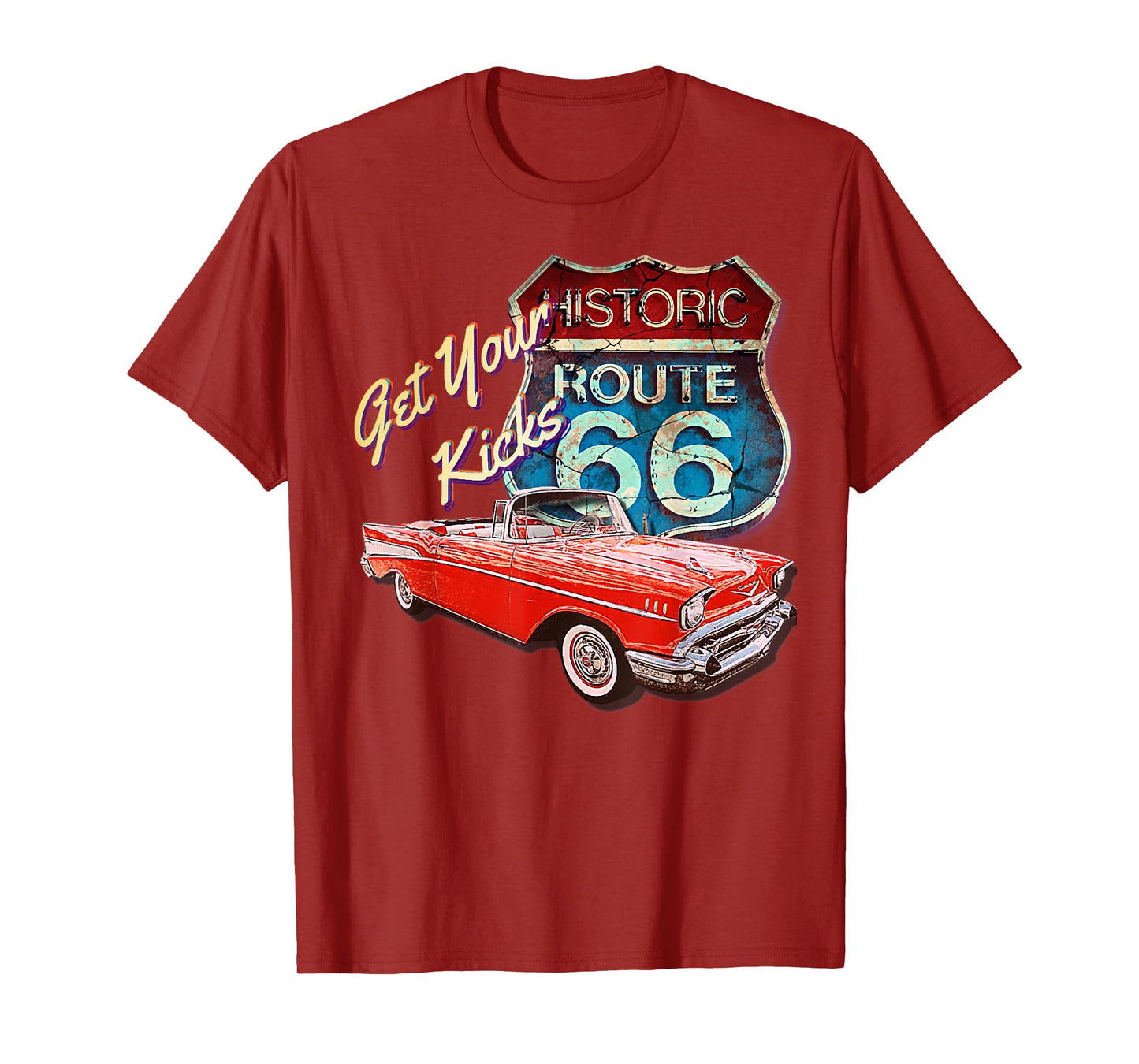 1957 57 chevys truck bel air vintage retro car street T-Shirt