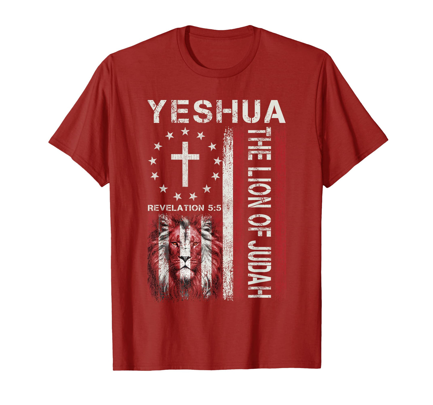 Jesus Christian Bible Faith Religious Yeshua Lion Of Judah T-Shirt