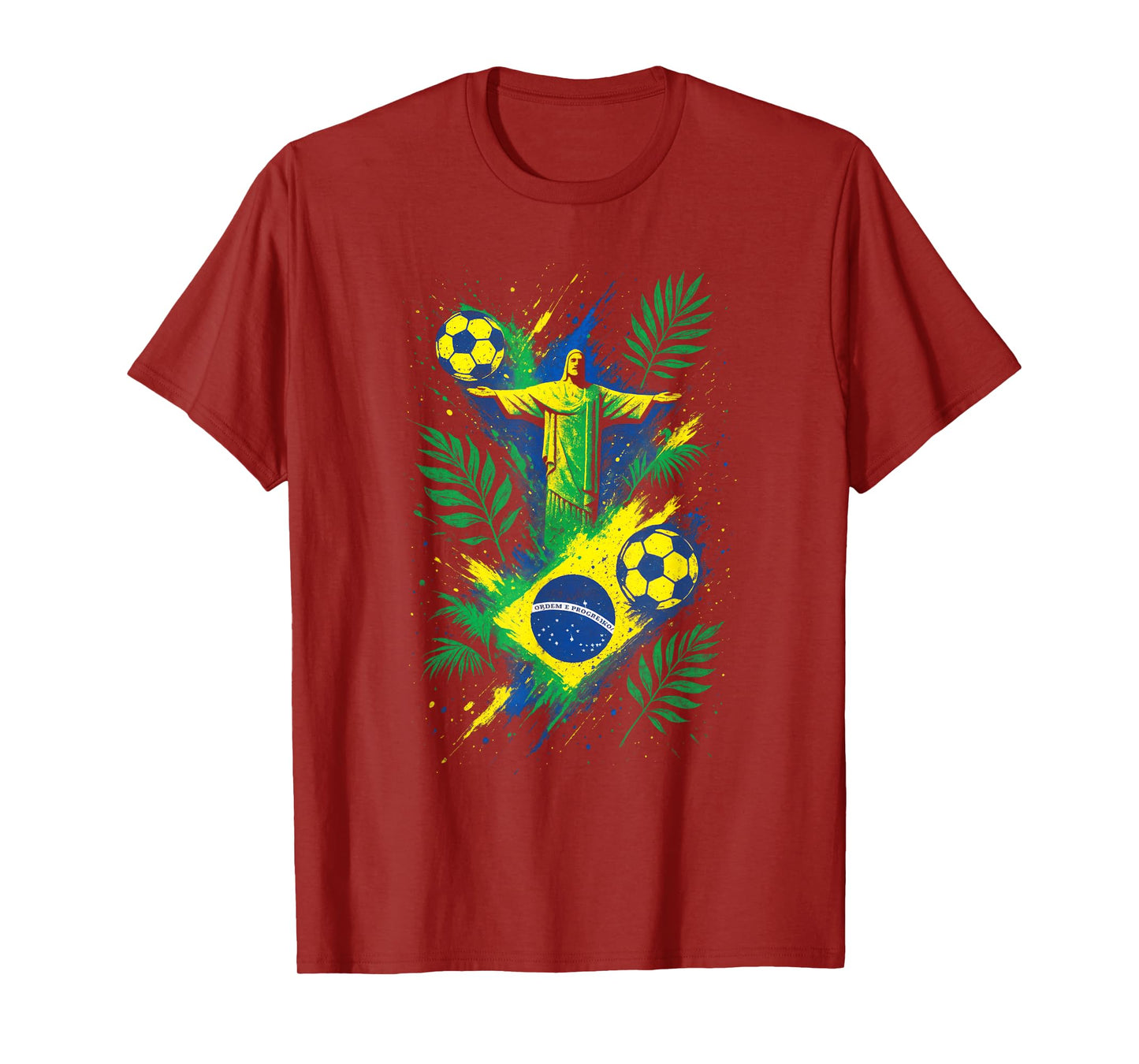 Soccer Brazil Football Christ Rio Culture T-Shirt