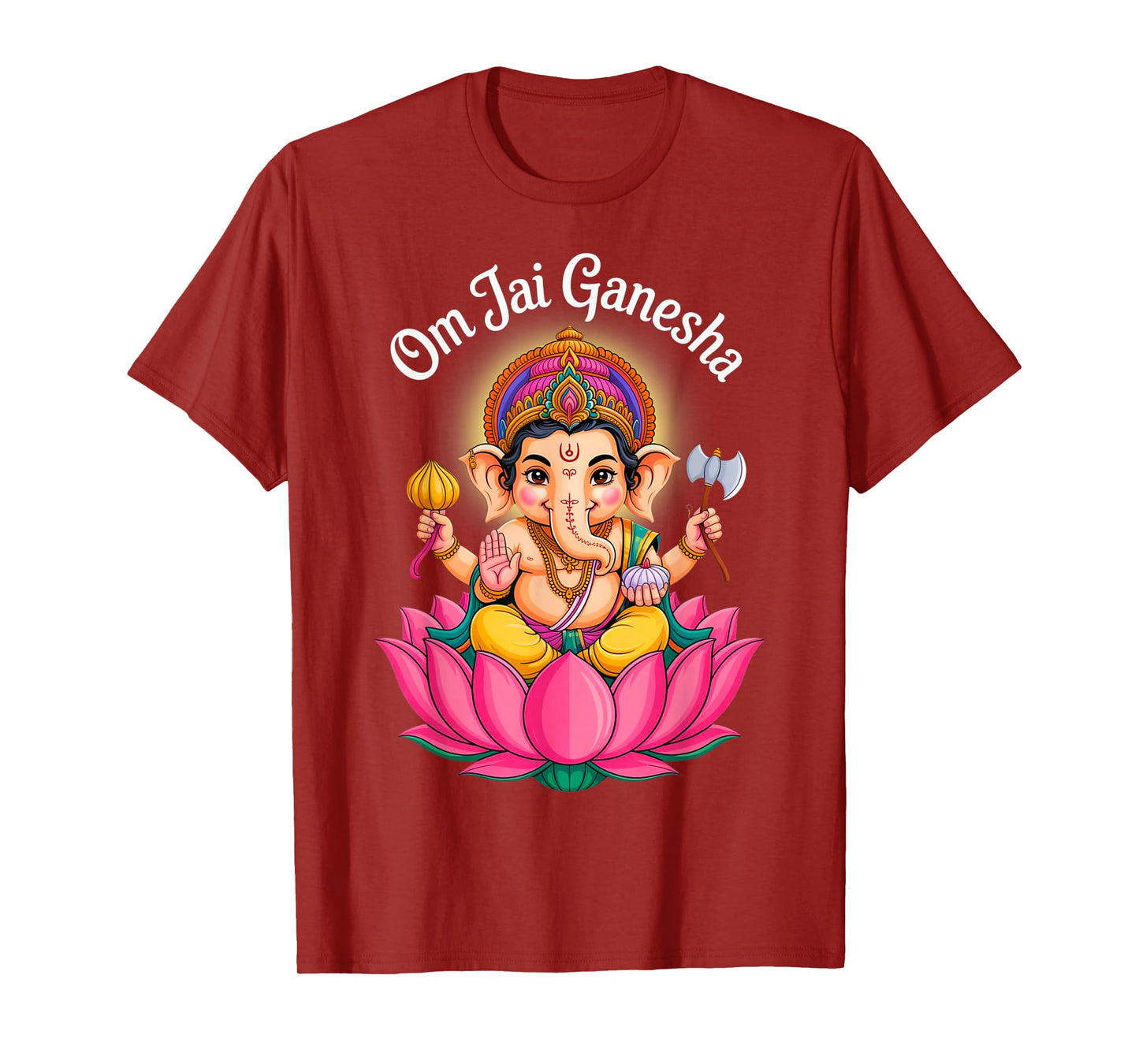 Hindu Ganesha Puja Elephant God India Meditation Yoga Murti T-Shirt