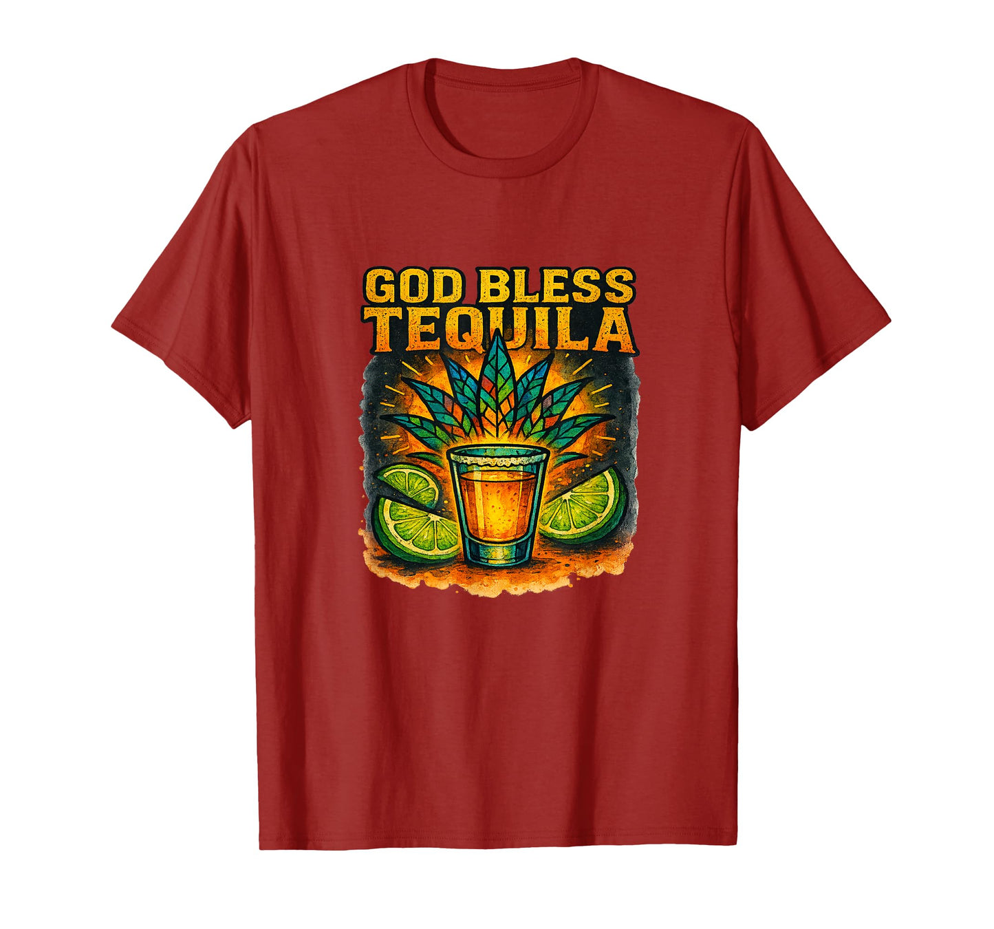 God Bless Tequila Drinking Fun For Bar Staff Bachelors Party T-Shirt