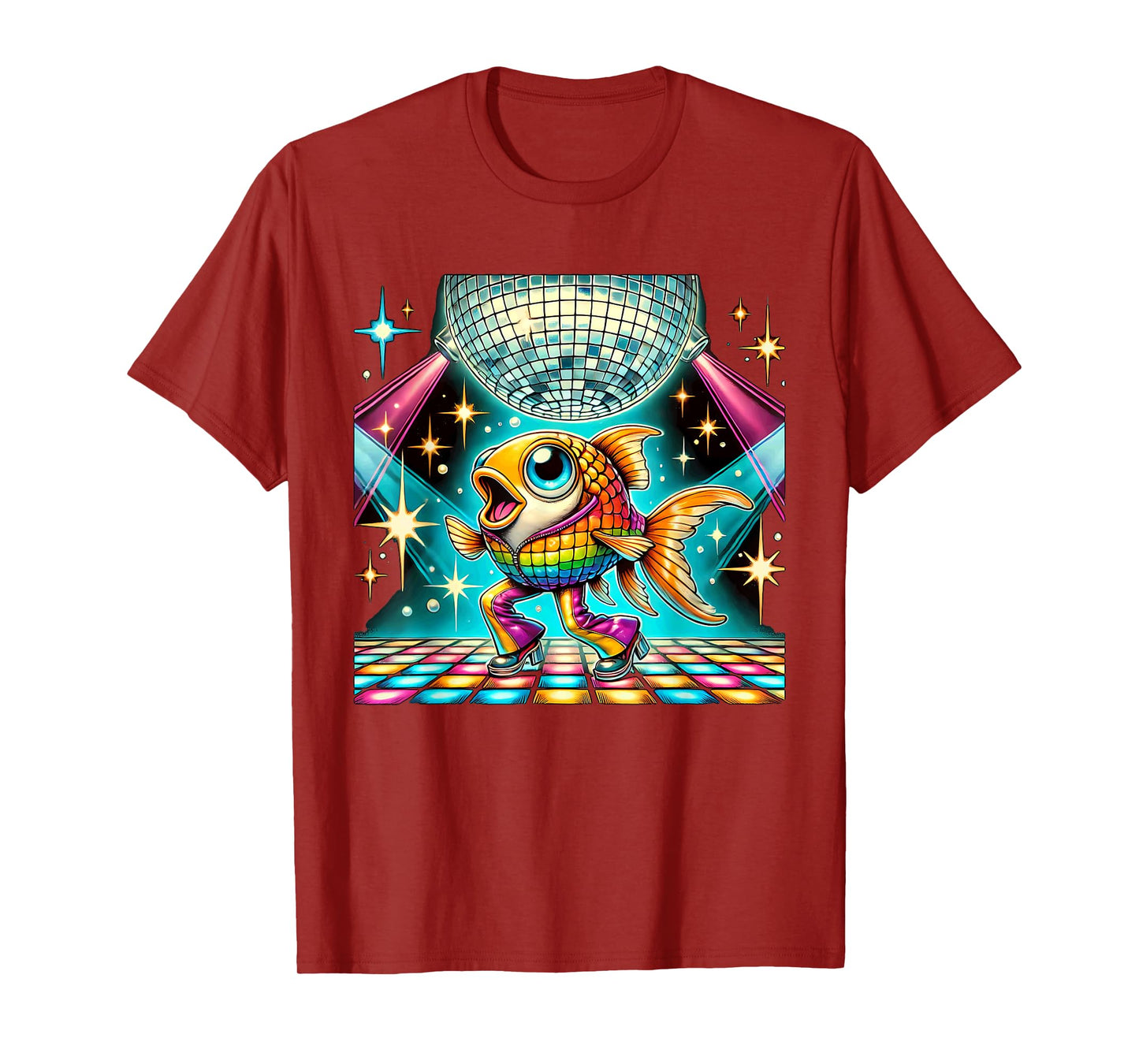 Aesthetic Fish Disco T-Shirt