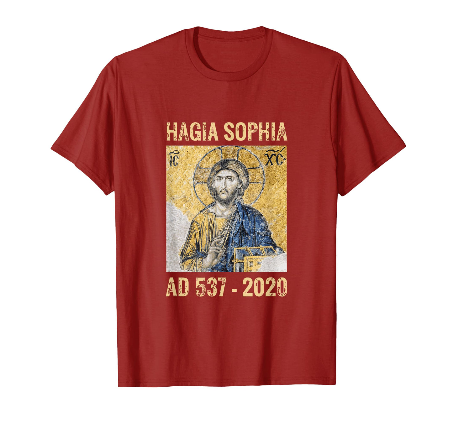 Jesus Christ Pantocrator in Hagia Sophia Constantinople 2020 T-Shirt