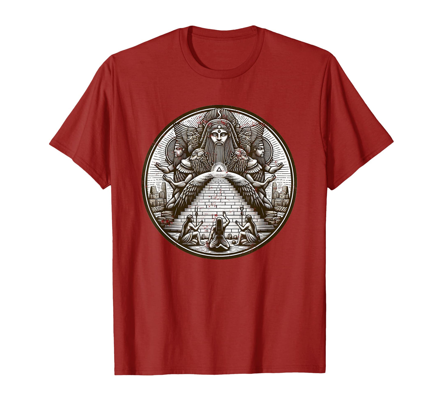 Anunnaki Sumerian Gods with Pyramid T-Shirt