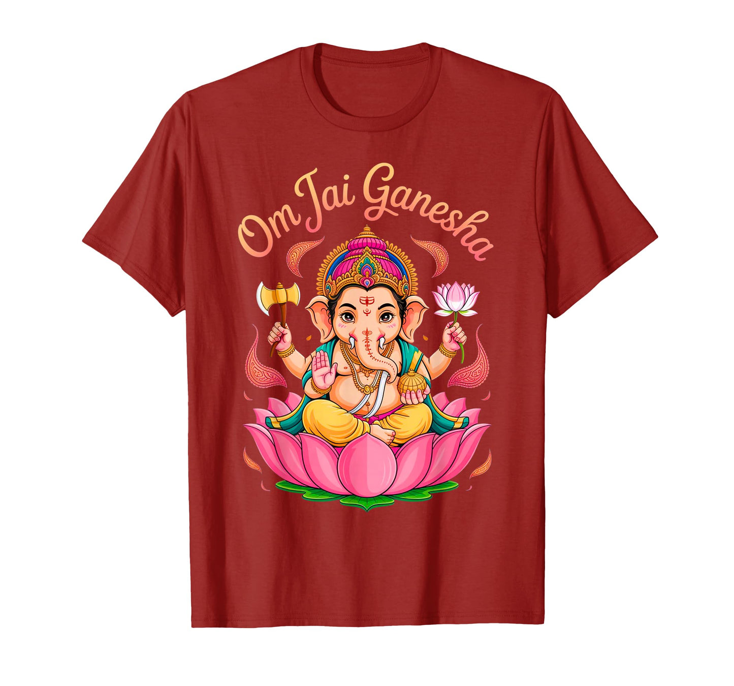 Hindu Ganesha Puja Elephant God India Meditation Yoga Murti T-Shirt
