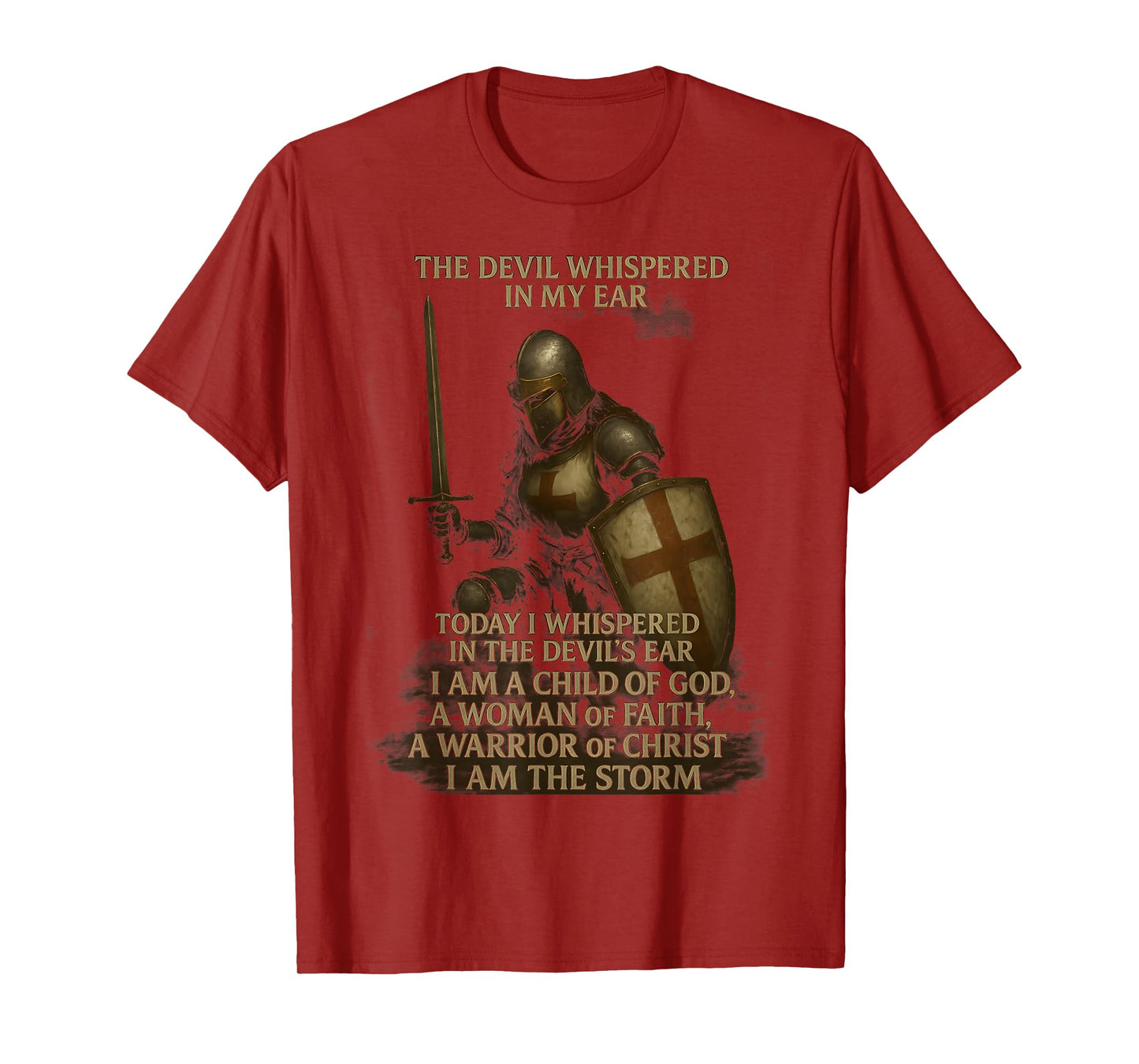 Knight Templar I Am A Child Of God A Warrior Of Christ T-Shirt