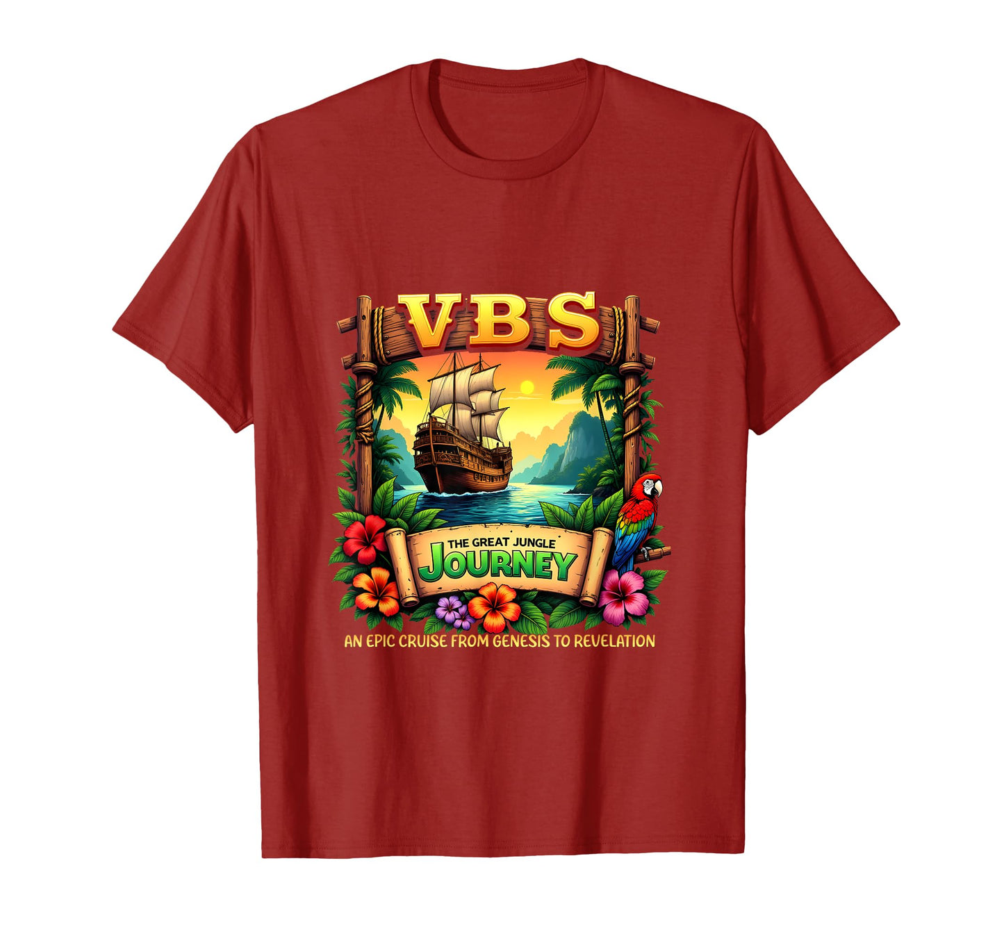 Jungle Journey VBS Campers Vacation Camp VBS 2025 Youth T-Shirt