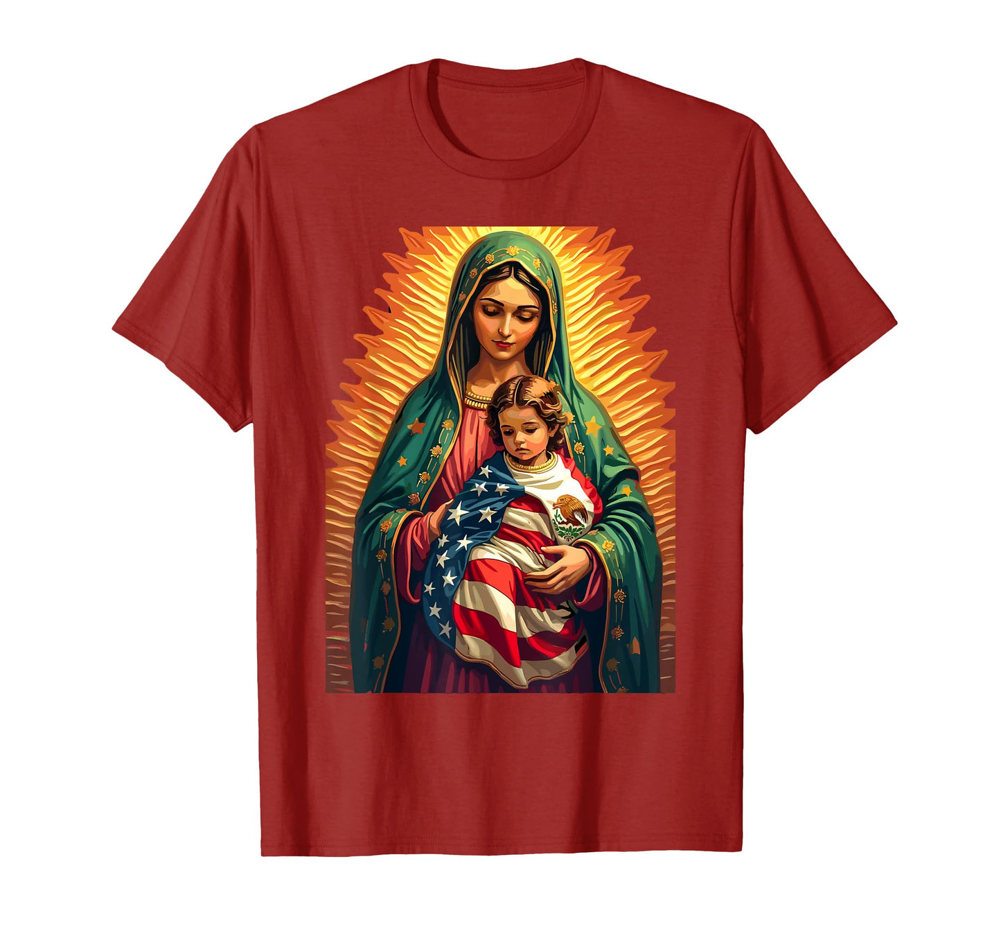 La Virgen de Guadalupe Embrace of Faith T-Shirt