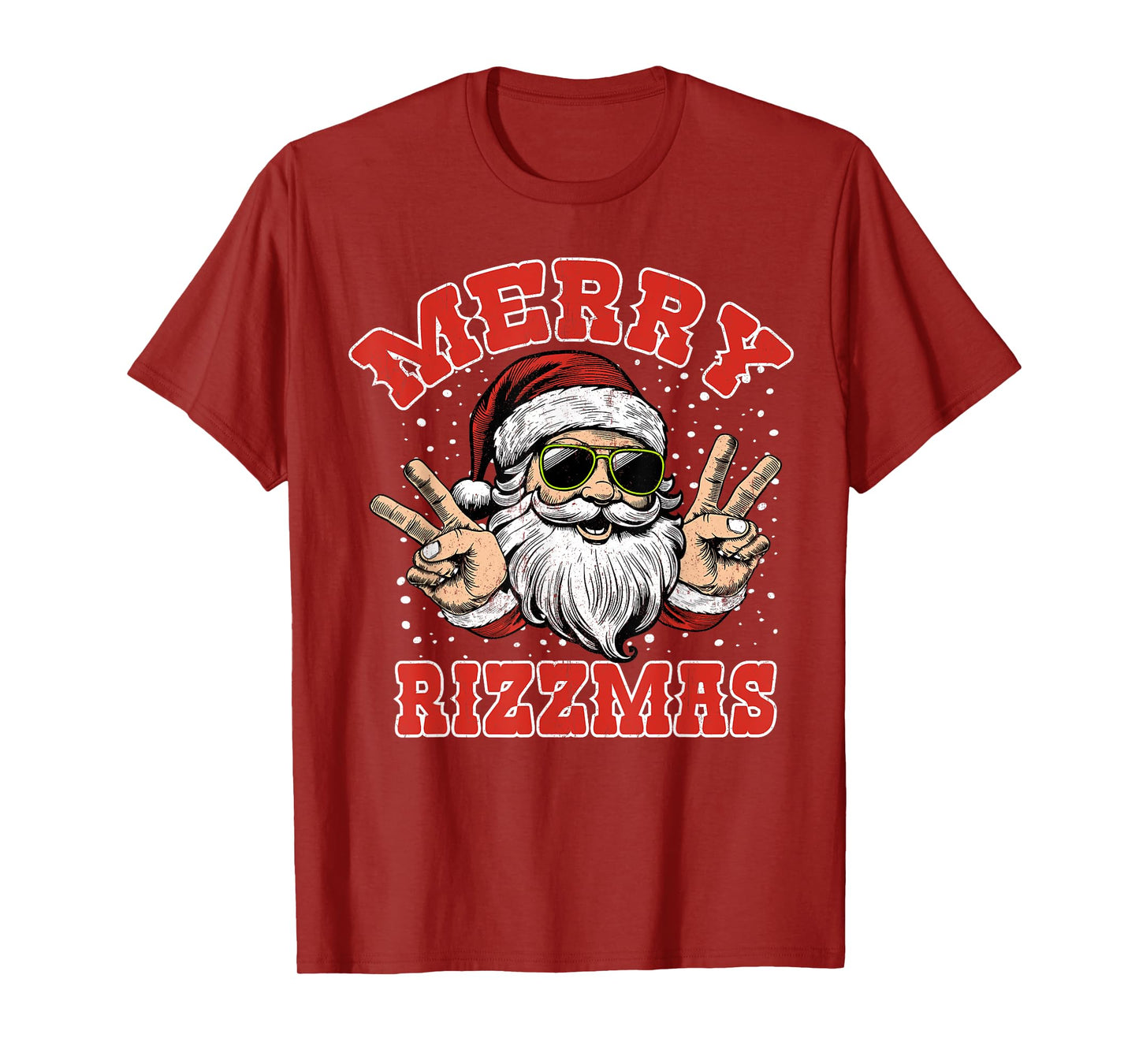 Merry Rizzmas Rizz Christmas Santa Claus Xmas Costume Funny T-Shirt