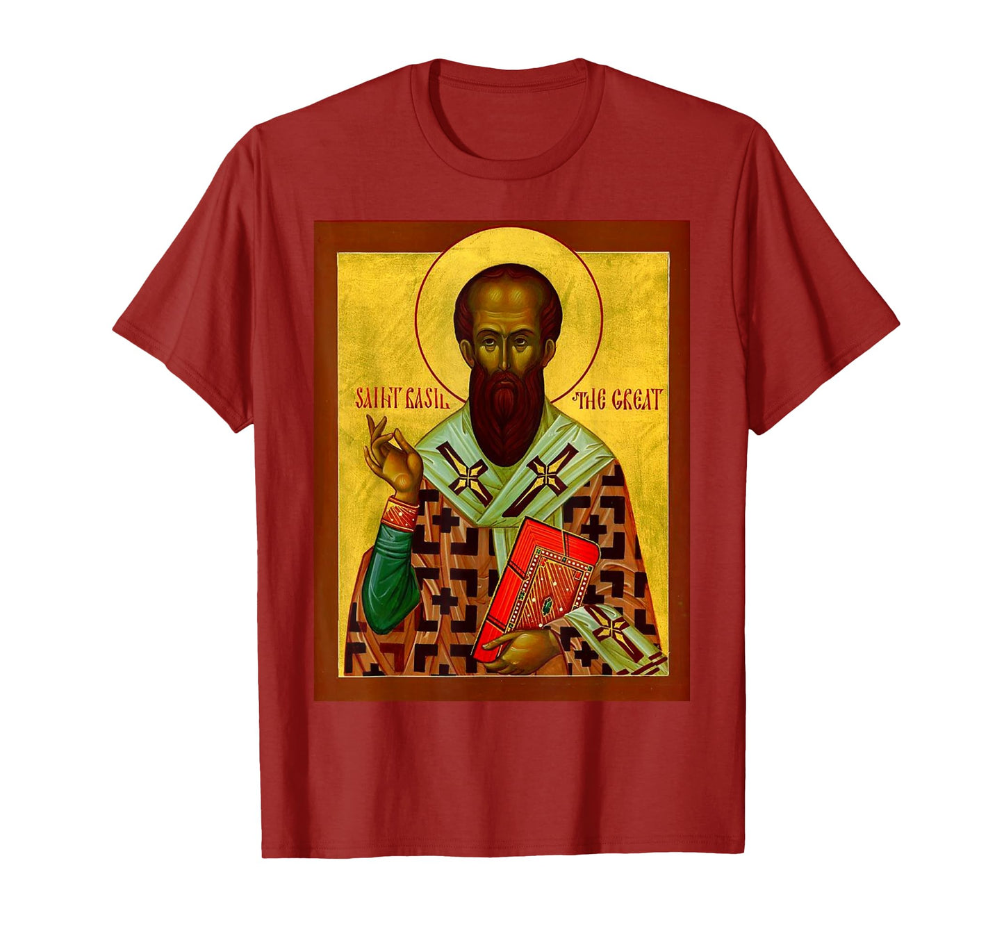 St. Basil the Great Eastern Orthodox Byzantine Art Easter T-Shirt