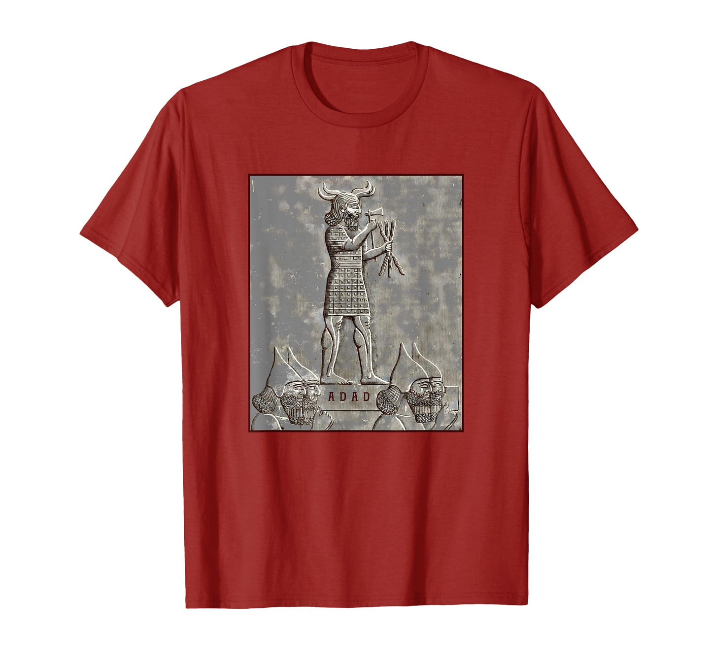 Adad Mesopotamian God of Tempest and Thunder Antique Art T-Shirt
