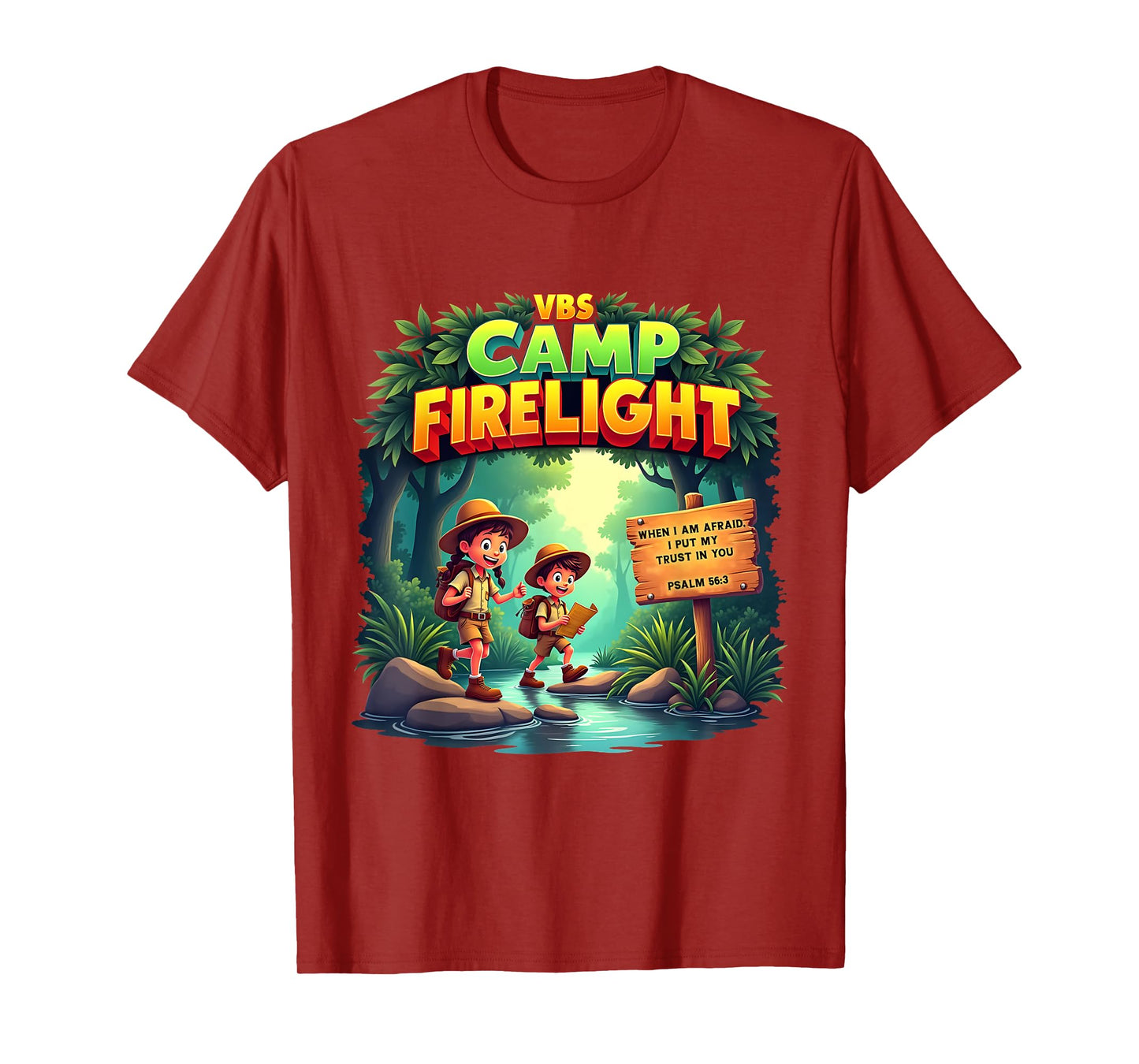 Firework 2025 VBS Camp Firelight Camp Vacation Bible School T-Shirt
