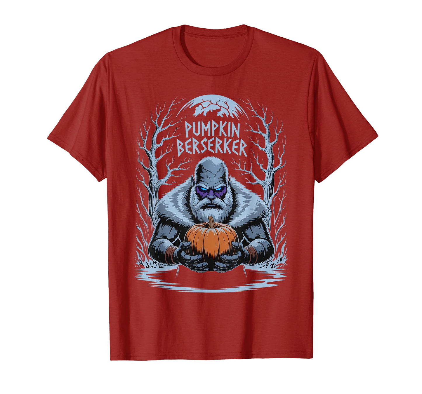Pumpkin Head Berserker - Viking Warrior Halloween T-Shirt