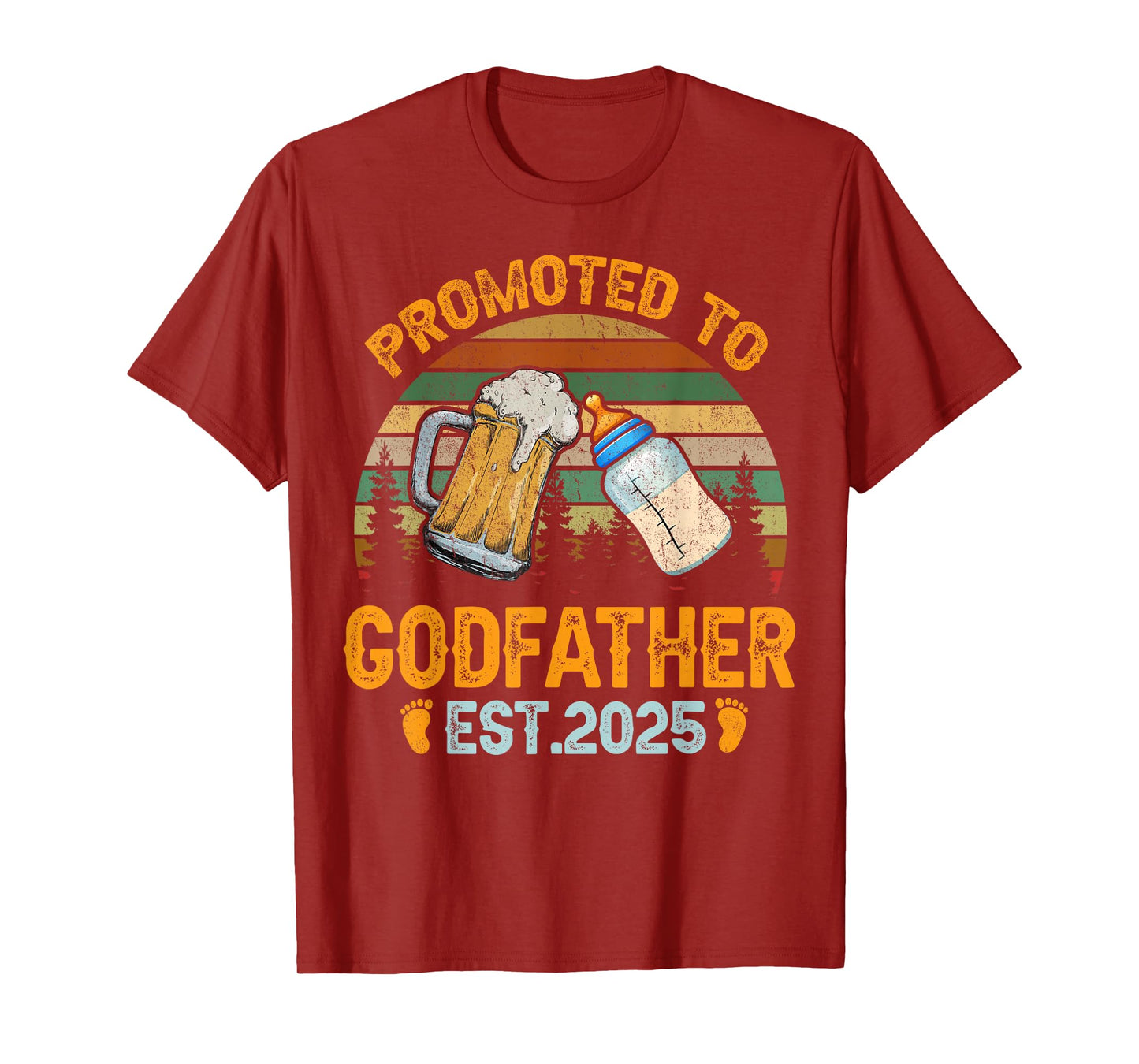 Promoted to Godfather 2025 Funny Shirt for new Godfather T-Shirt
