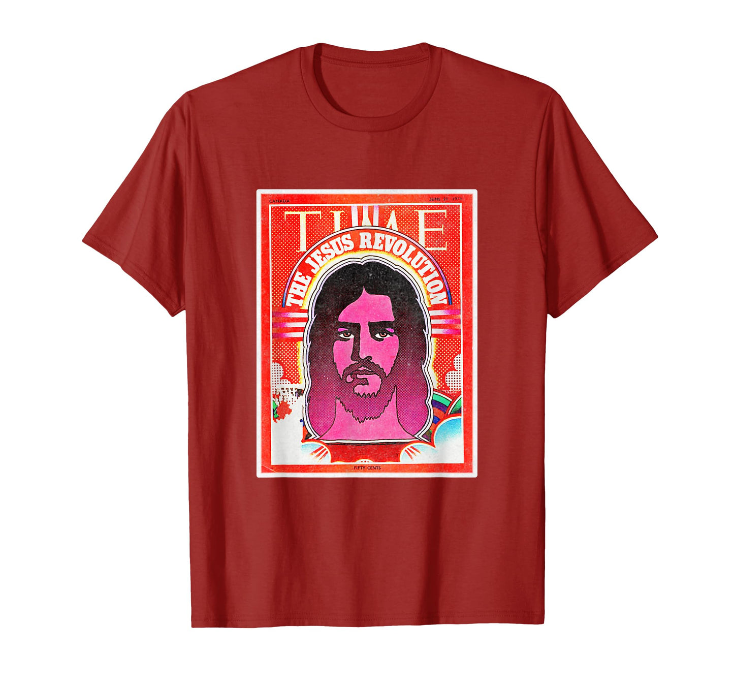 Graphic Jesus Revolution Christian Bible Retro Art Trendy T-Shirt