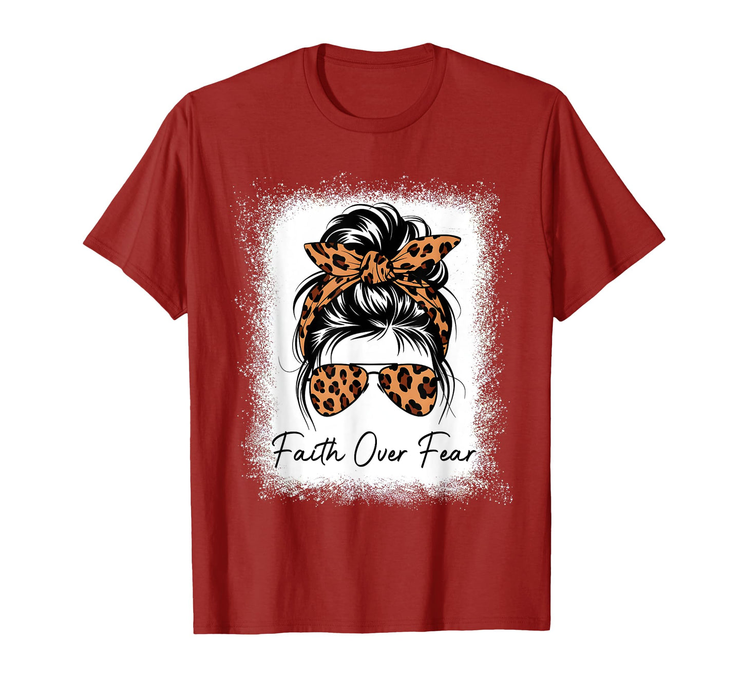 Love in Faith Loved Beyond Measure Christian Leopard Women T-Shirt