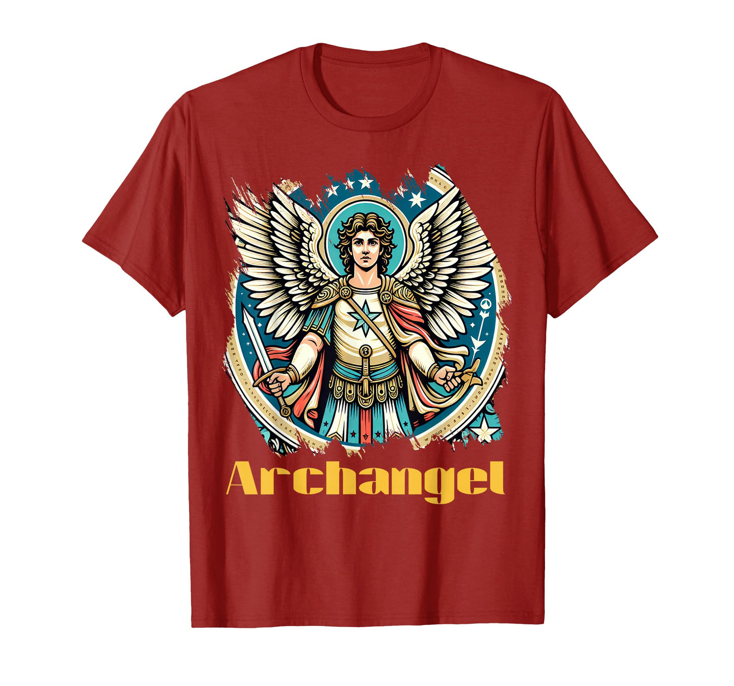 Archangel Costume Saint Michael Christian Angel Saint Patron T-Shirt