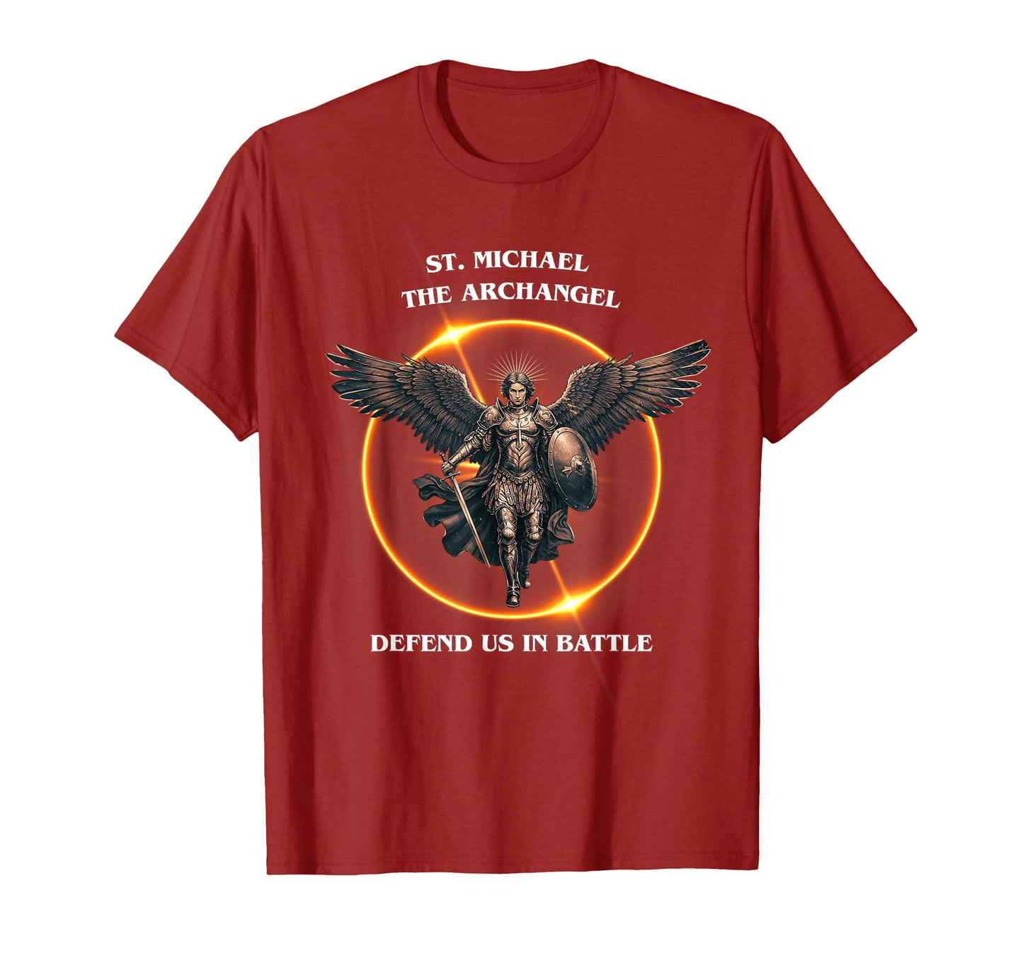 St. Michael The Archangel | Defend Us in Battle T-Shirt