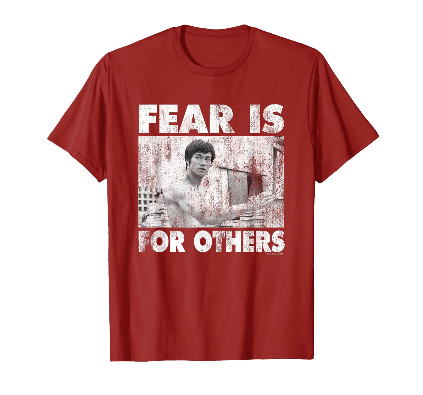 Bruce Lee Fear Is For Others Distressed Shot T-Shirt