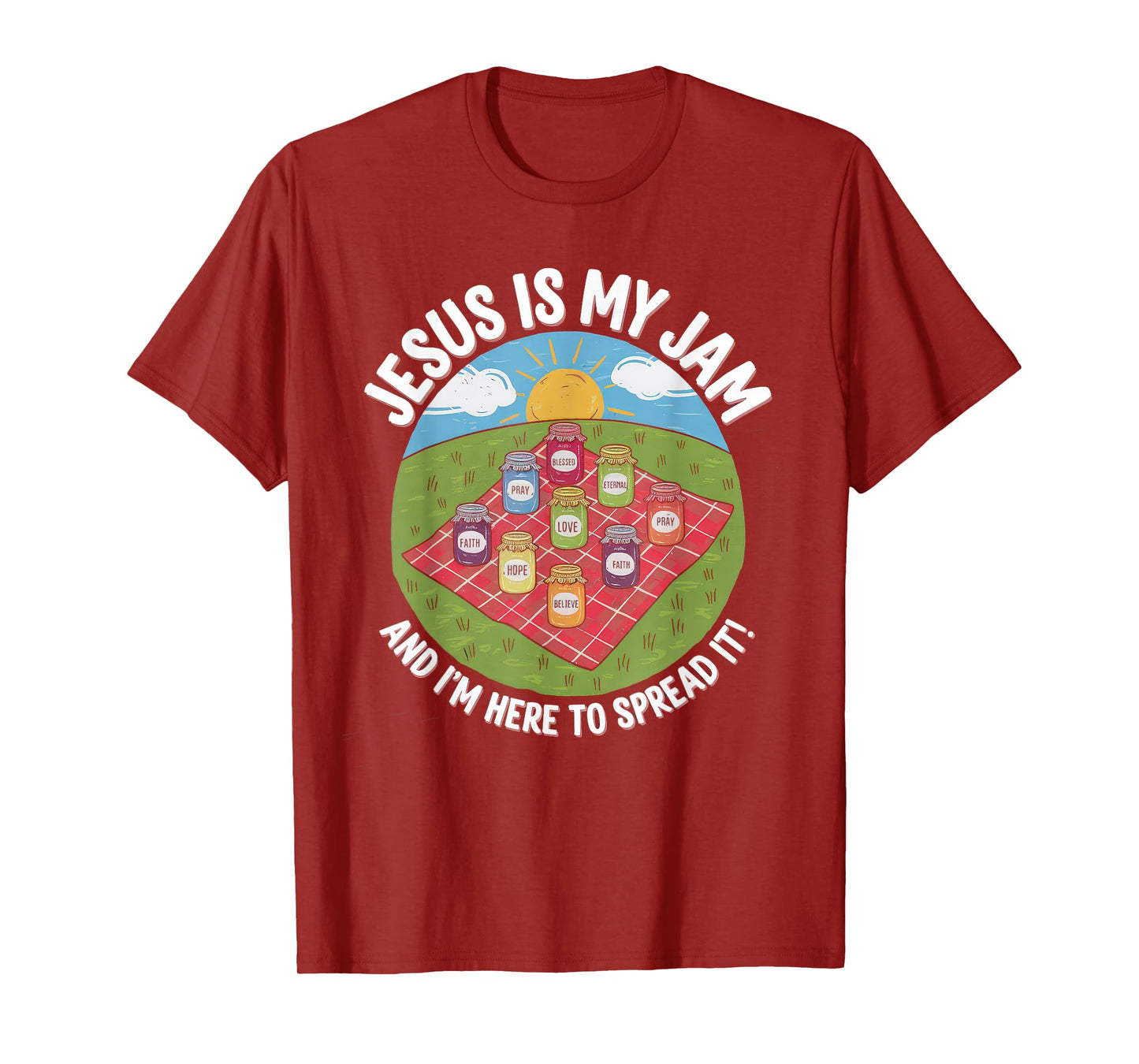 Jesus is My Jam Tshirt Men Women Christian Bible Verse T-Shirt