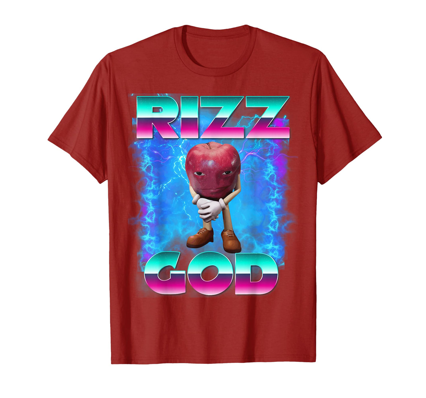 Rizz God Rizz Apple Funny Memes Internet Memes Gen-Z Memes T-Shirt