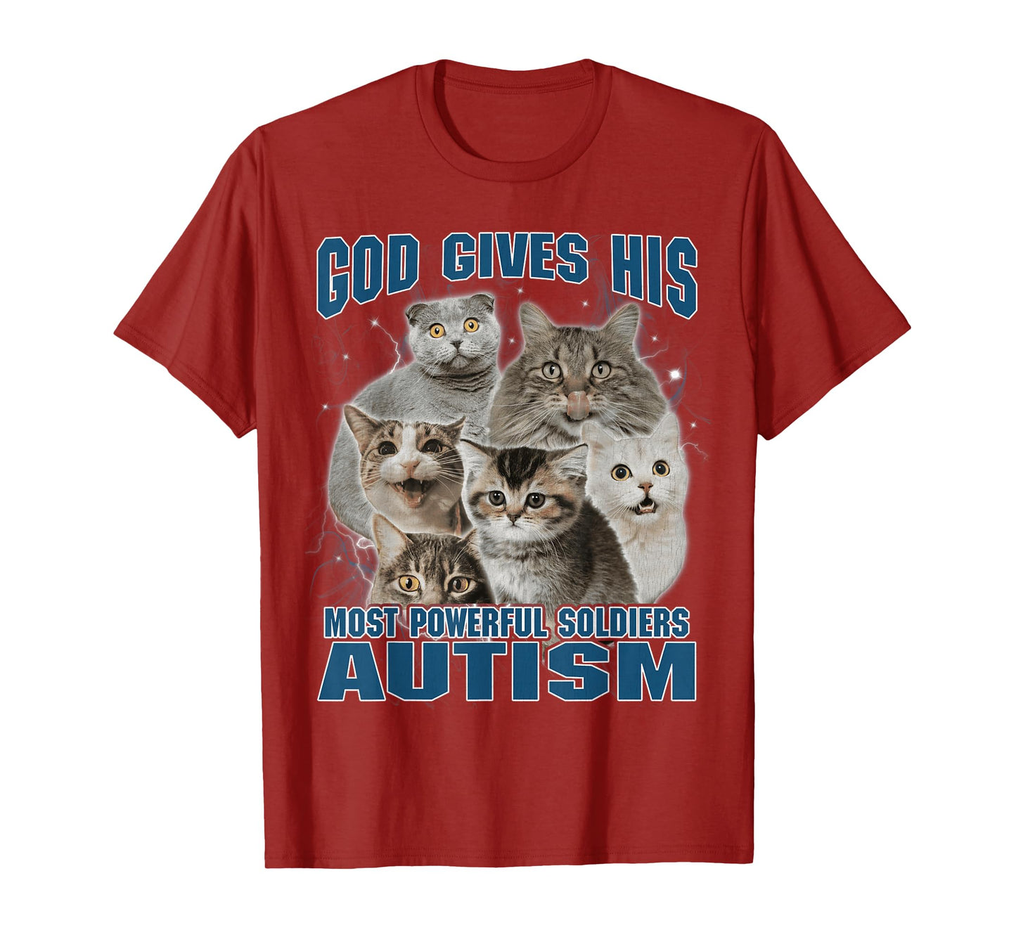God Gives His Most Powerful Soldiers Autism Funny Bootleg T-Shirt